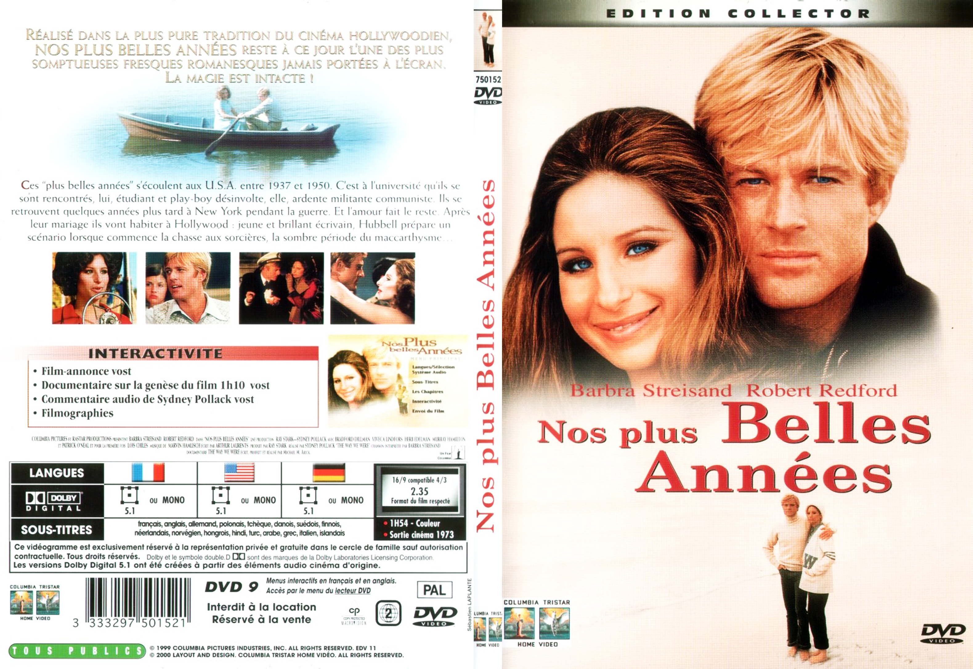 Jaquette DVD Nos plus belles annes - SLIM