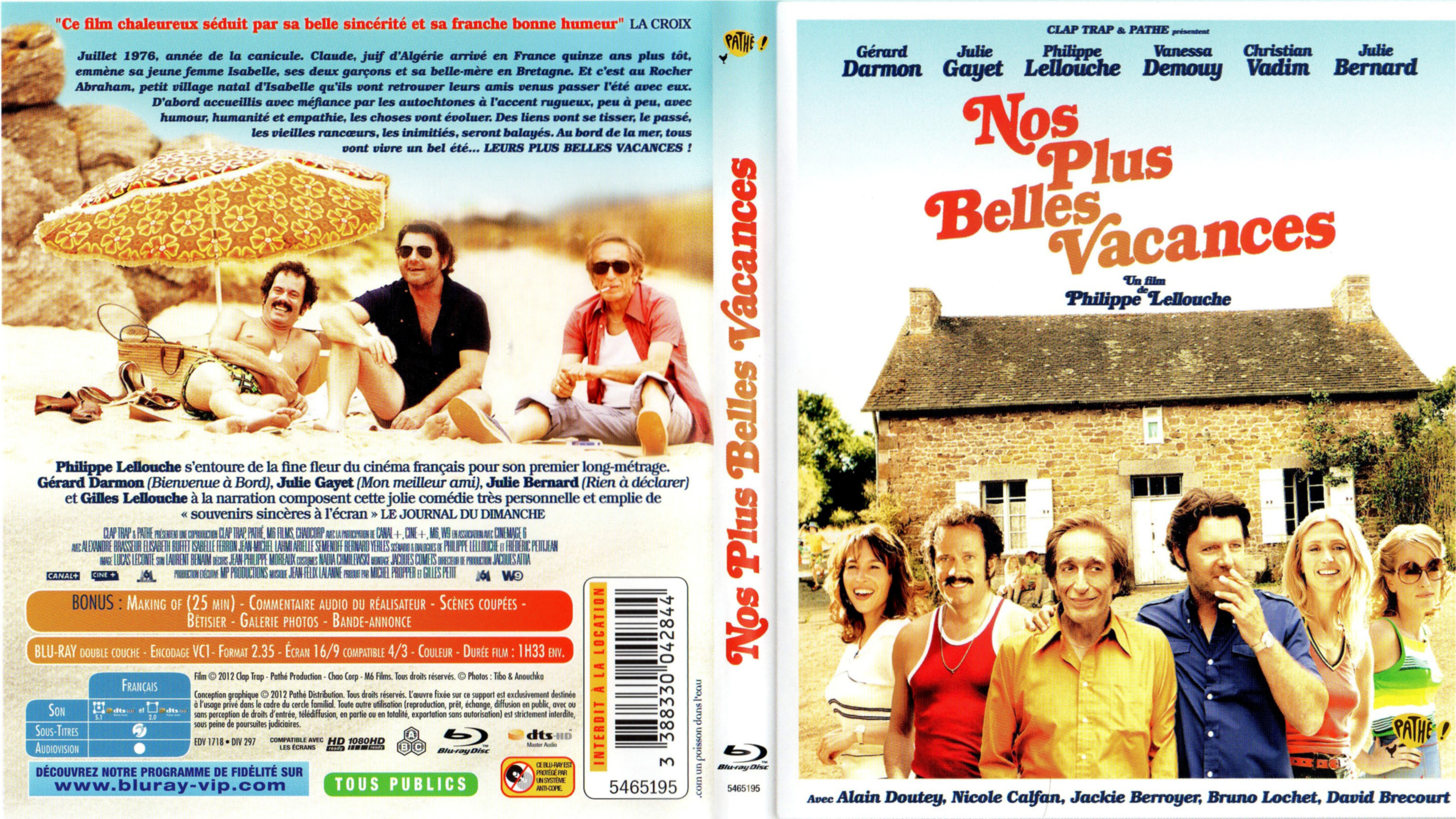 Jaquette DVD Nos plus belles vacances (BLU-RAY)
