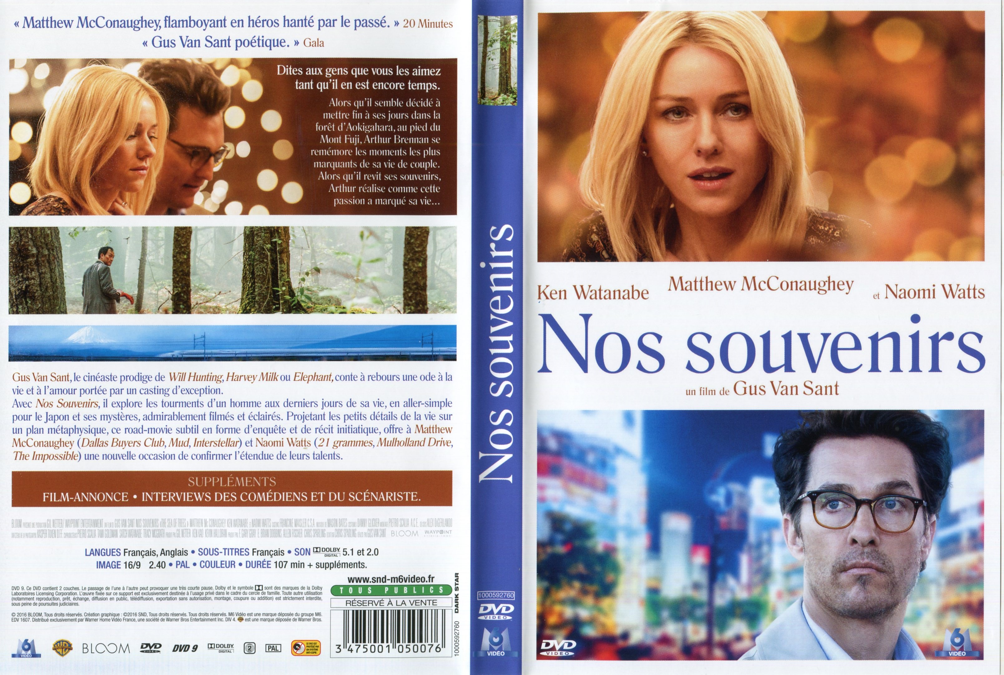 Jaquette DVD Nos souvenirs