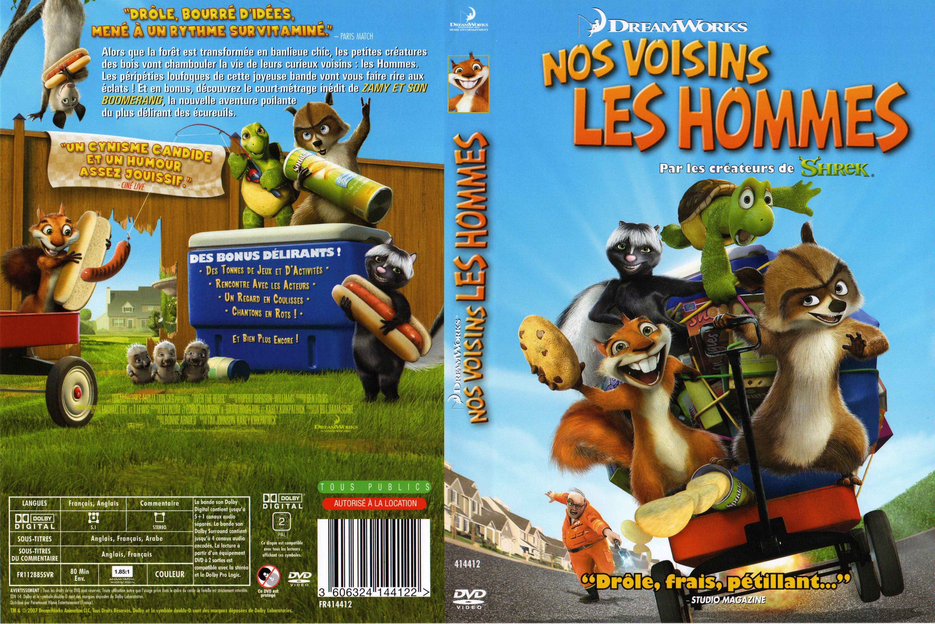 Jaquette DVD Nos voisins les hommes