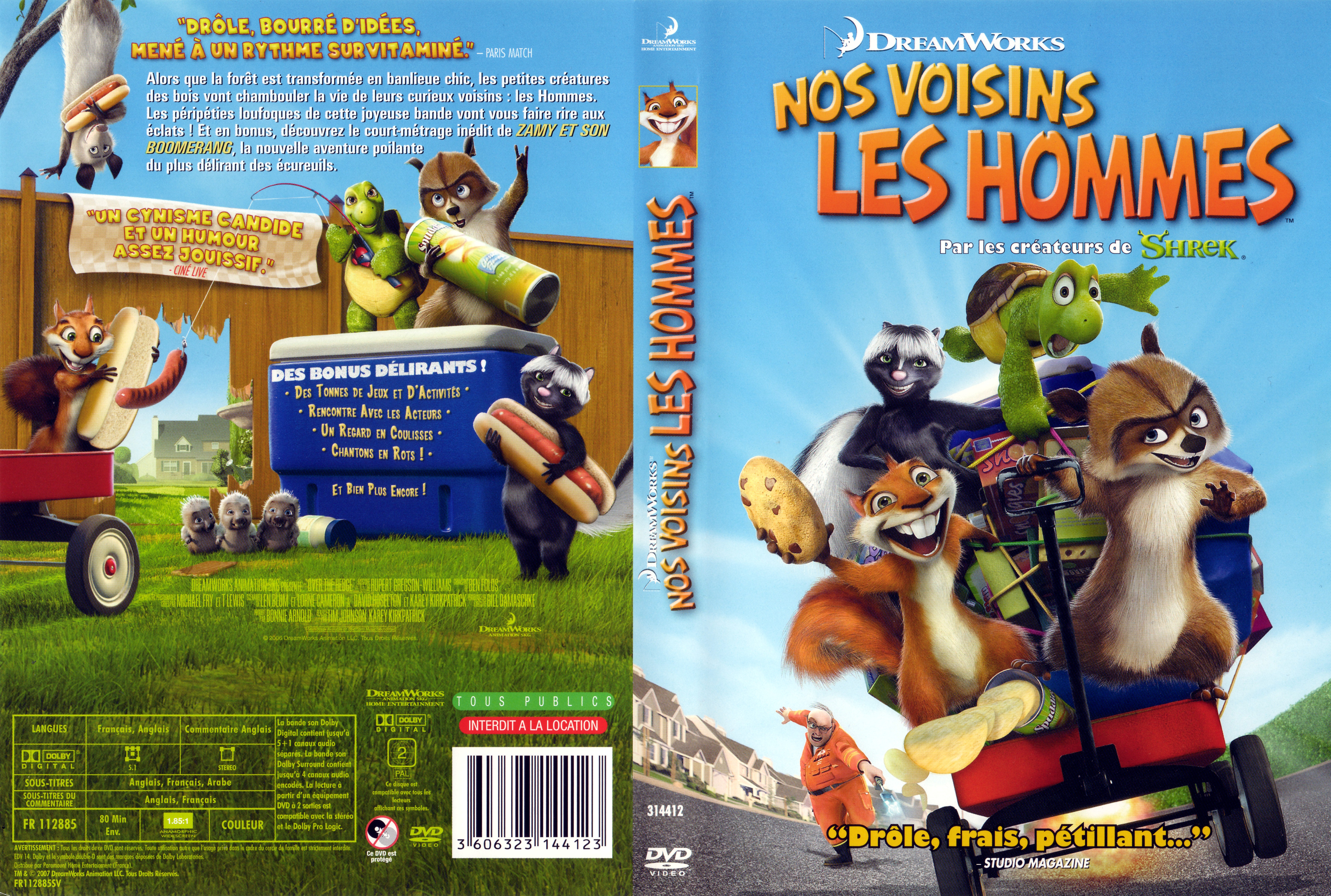 Jaquette DVD Nos voisins les hommes v2