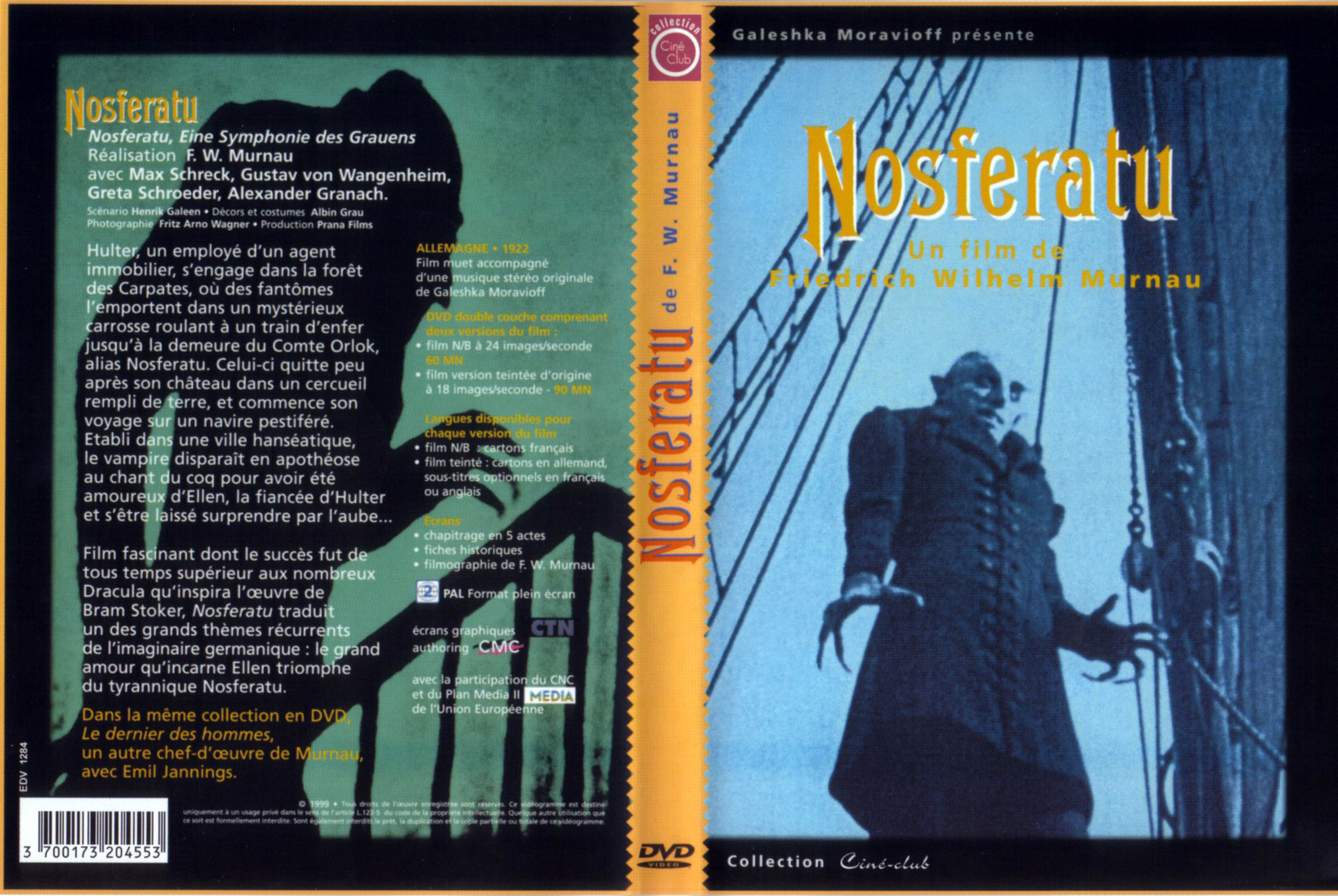 Jaquette DVD Nosferatu