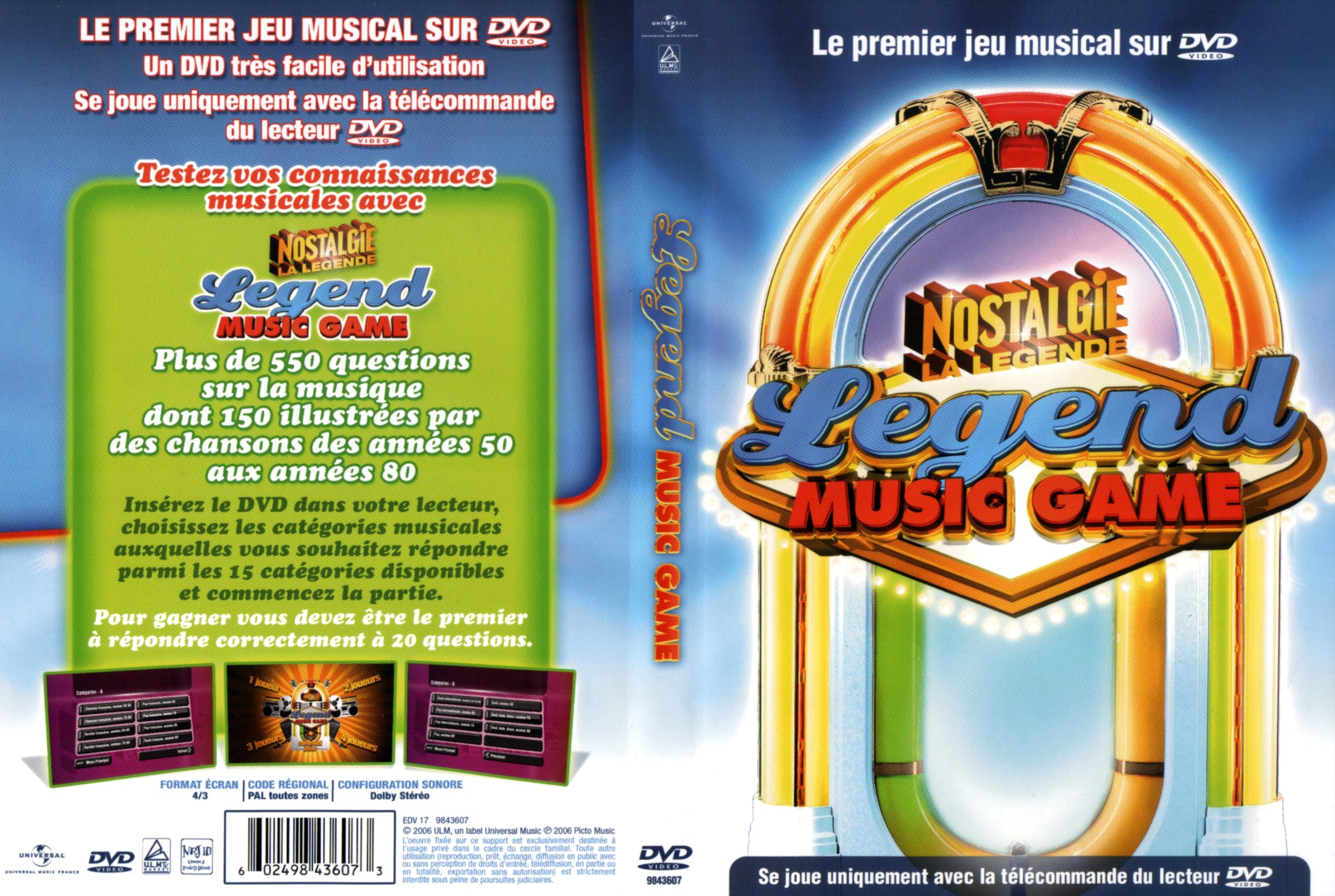 Jaquette DVD Nostalgie la legende