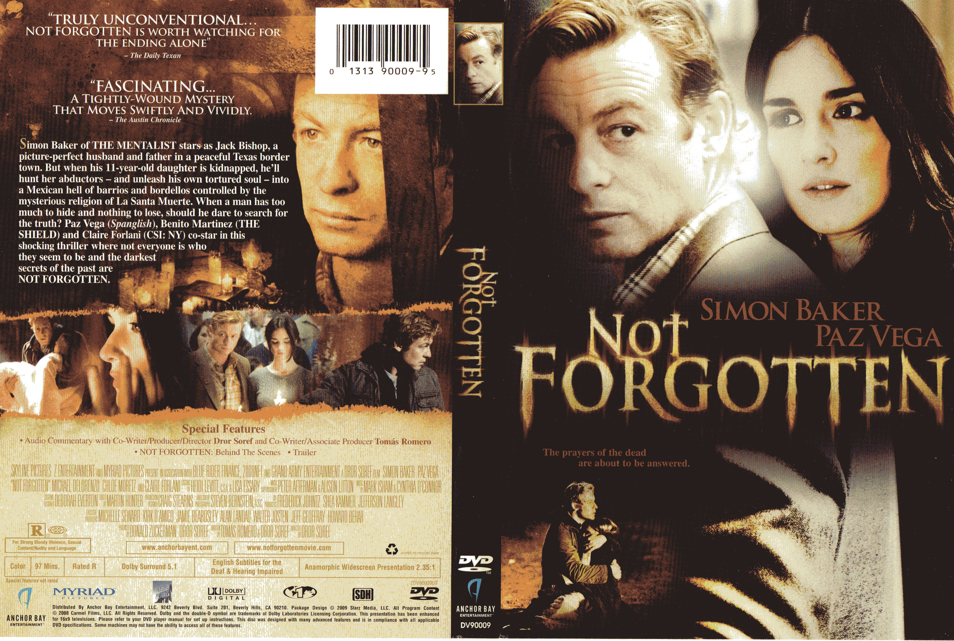 Jaquette DVD Not Forgotten Zone 1