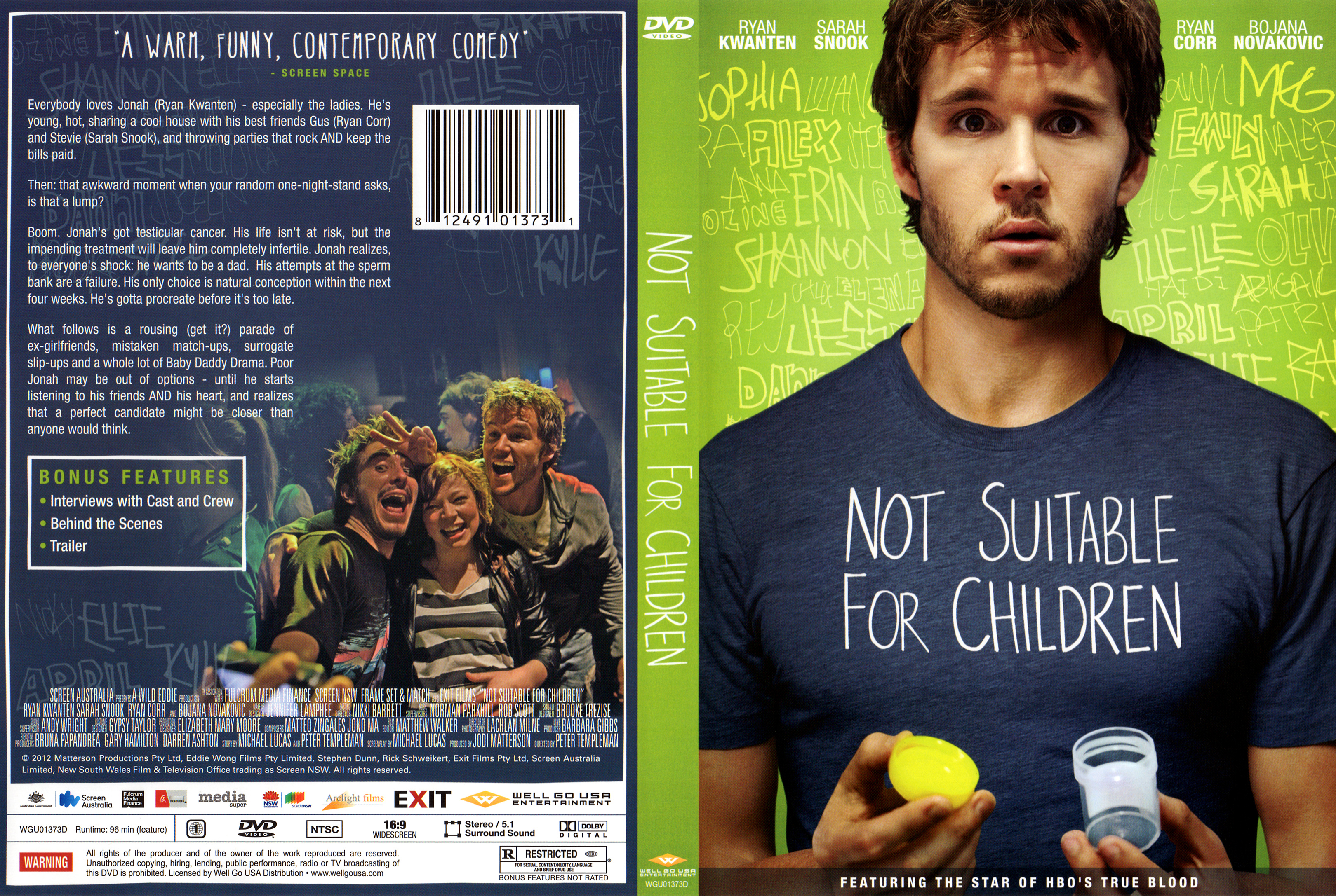 Jaquette DVD Not Suitable for Children Zone 1