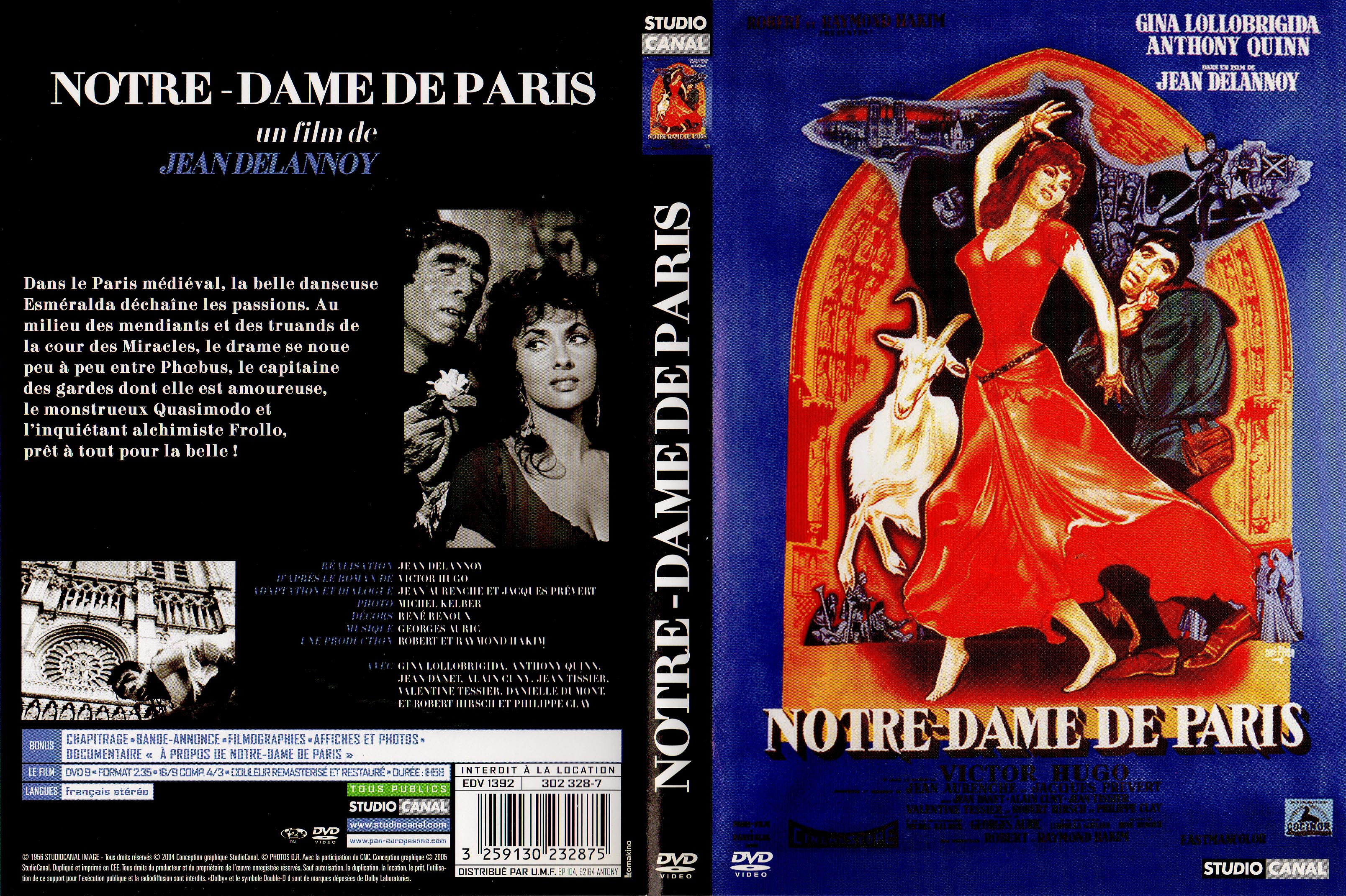 Jaquette DVD Notre-Dame de Paris (1956) v2