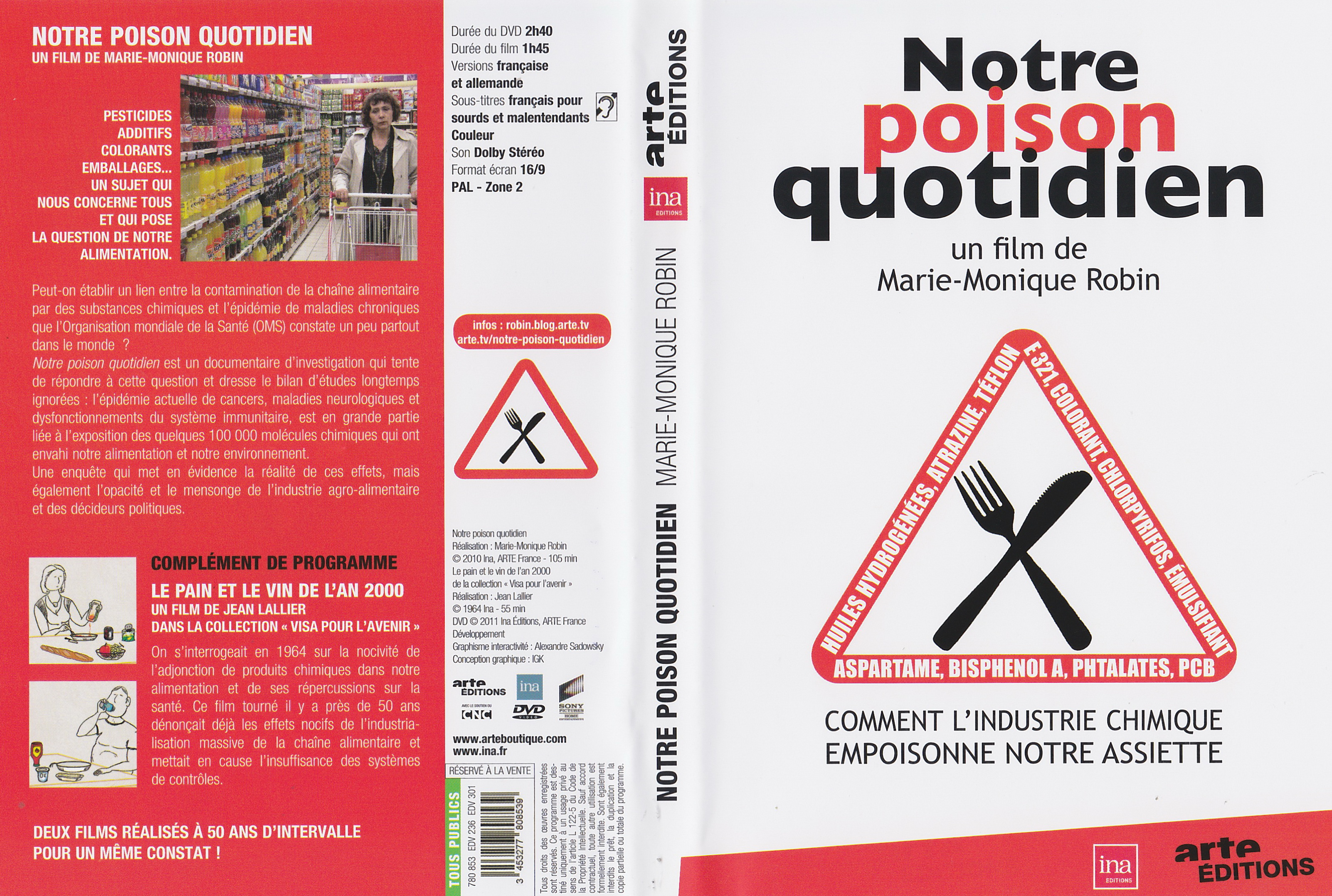 Jaquette DVD Notre poison quotidien