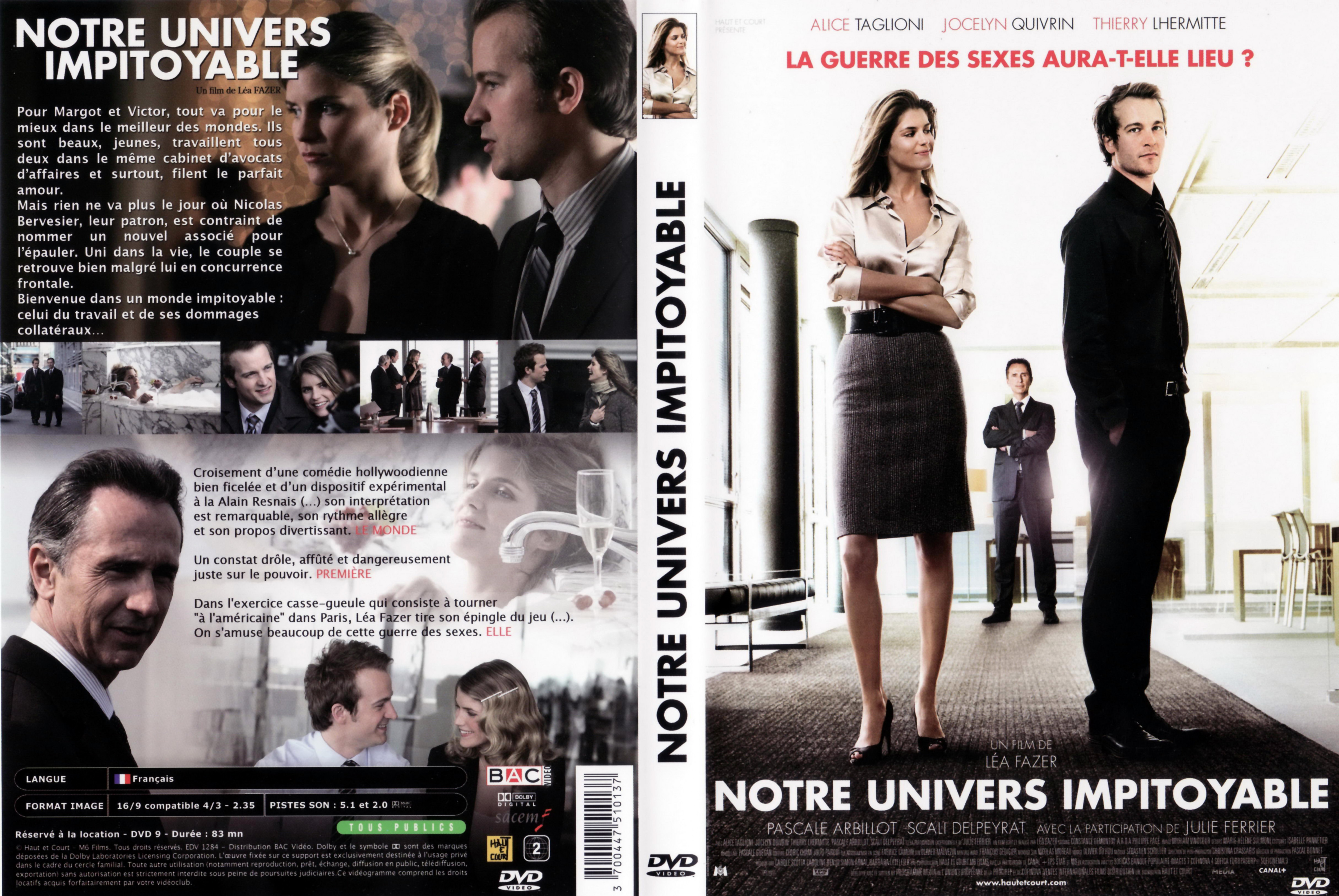 Jaquette DVD Notre univers impitoyable