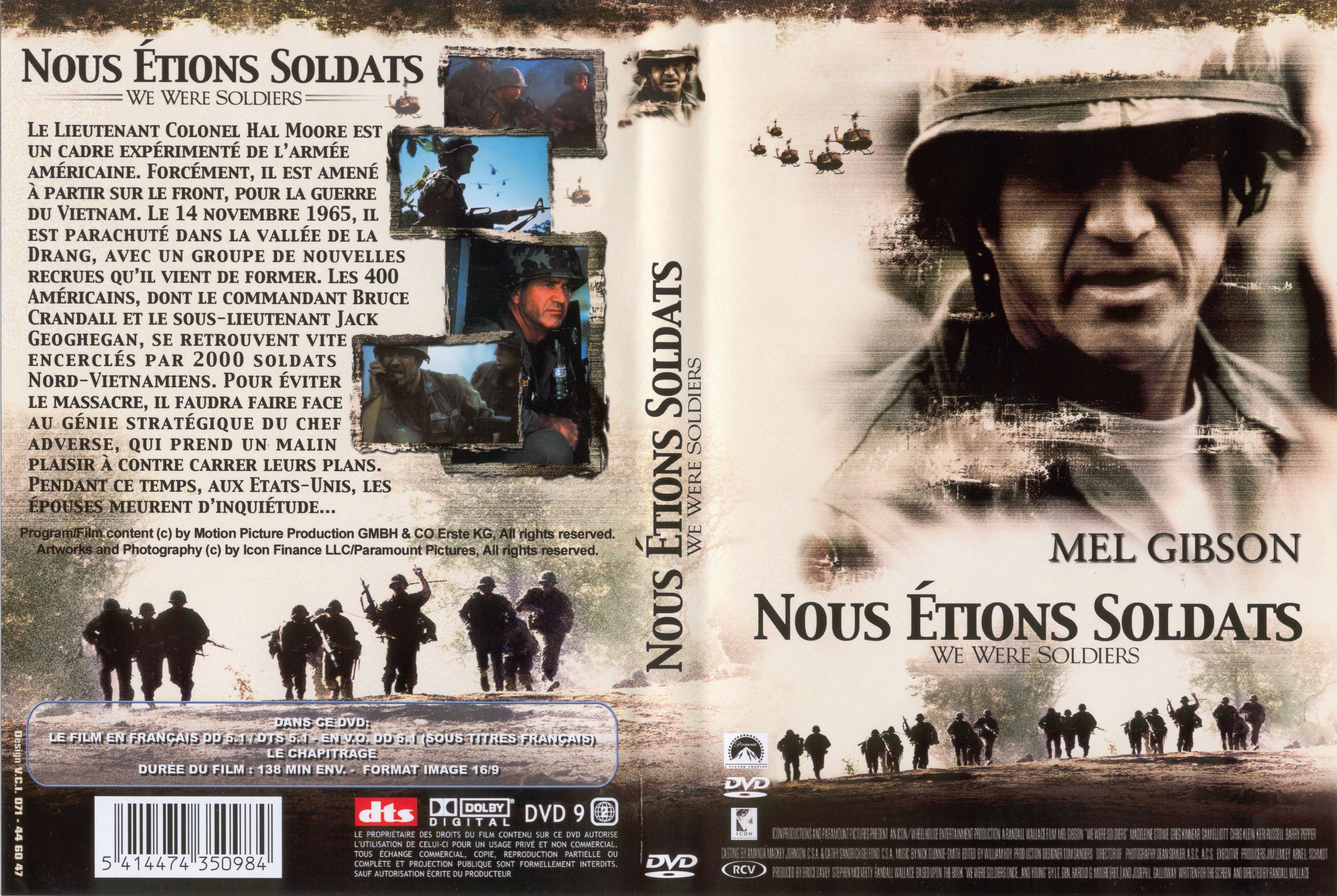 Jaquette DVD Nous tions soldats