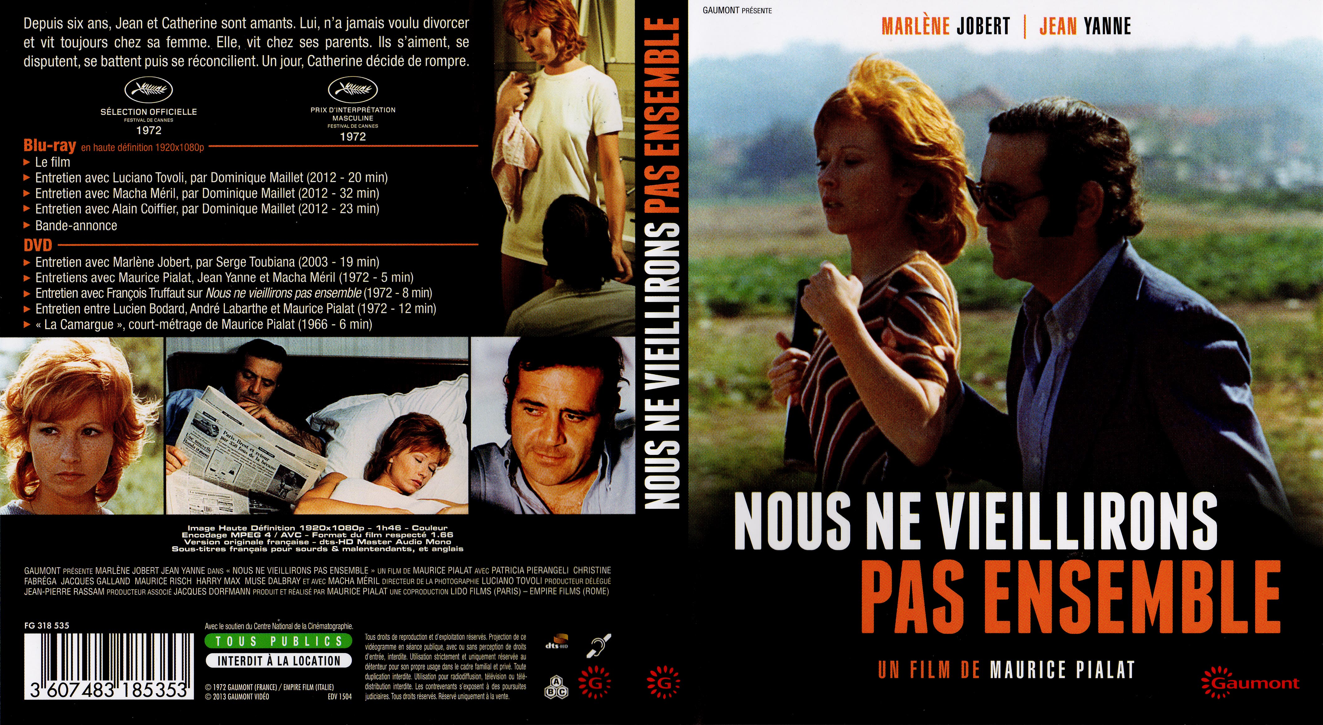 Jaquette DVD Nous ne vieillirons pas ensemble (BLU-RAY)