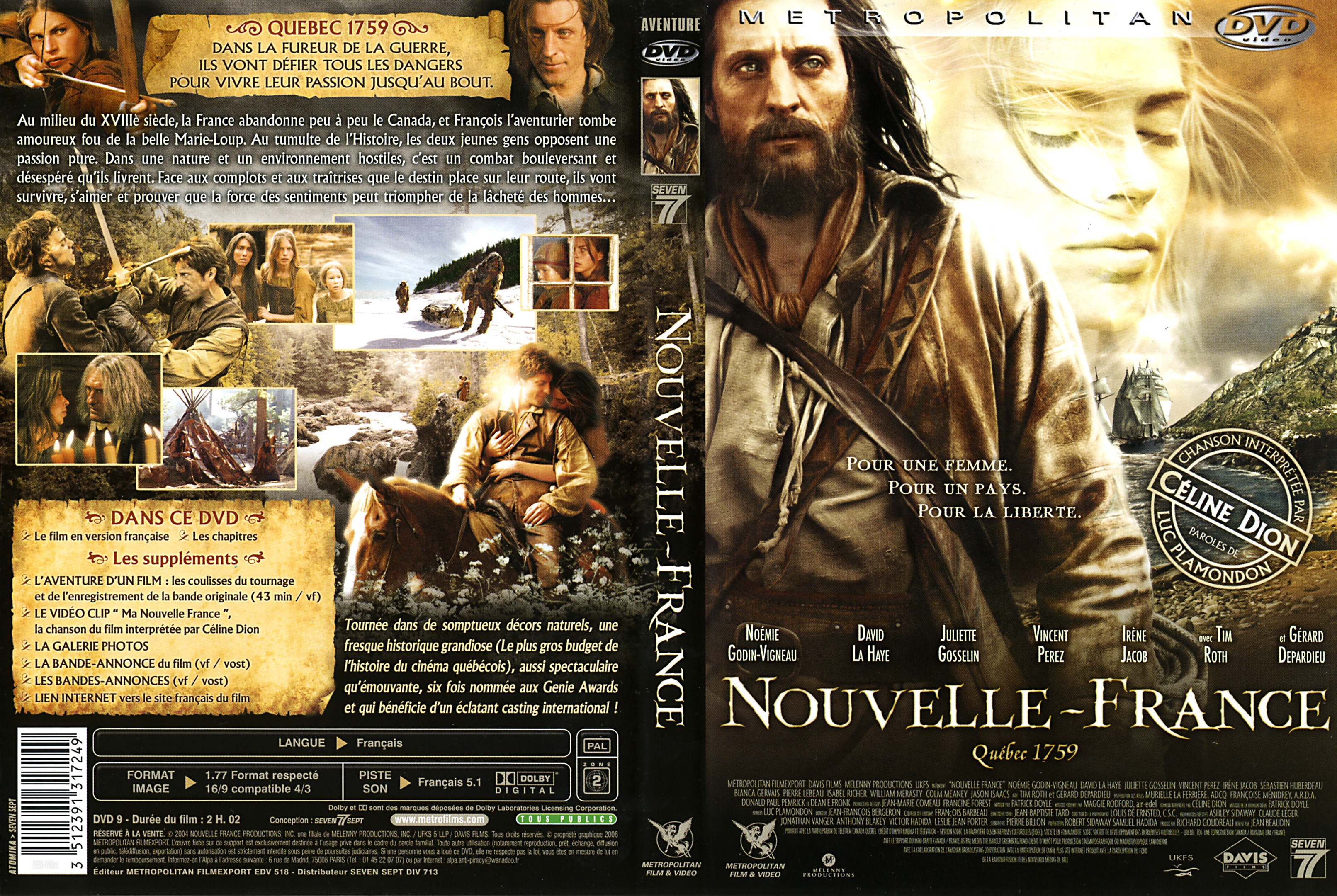 Jaquette DVD Nouvelle france