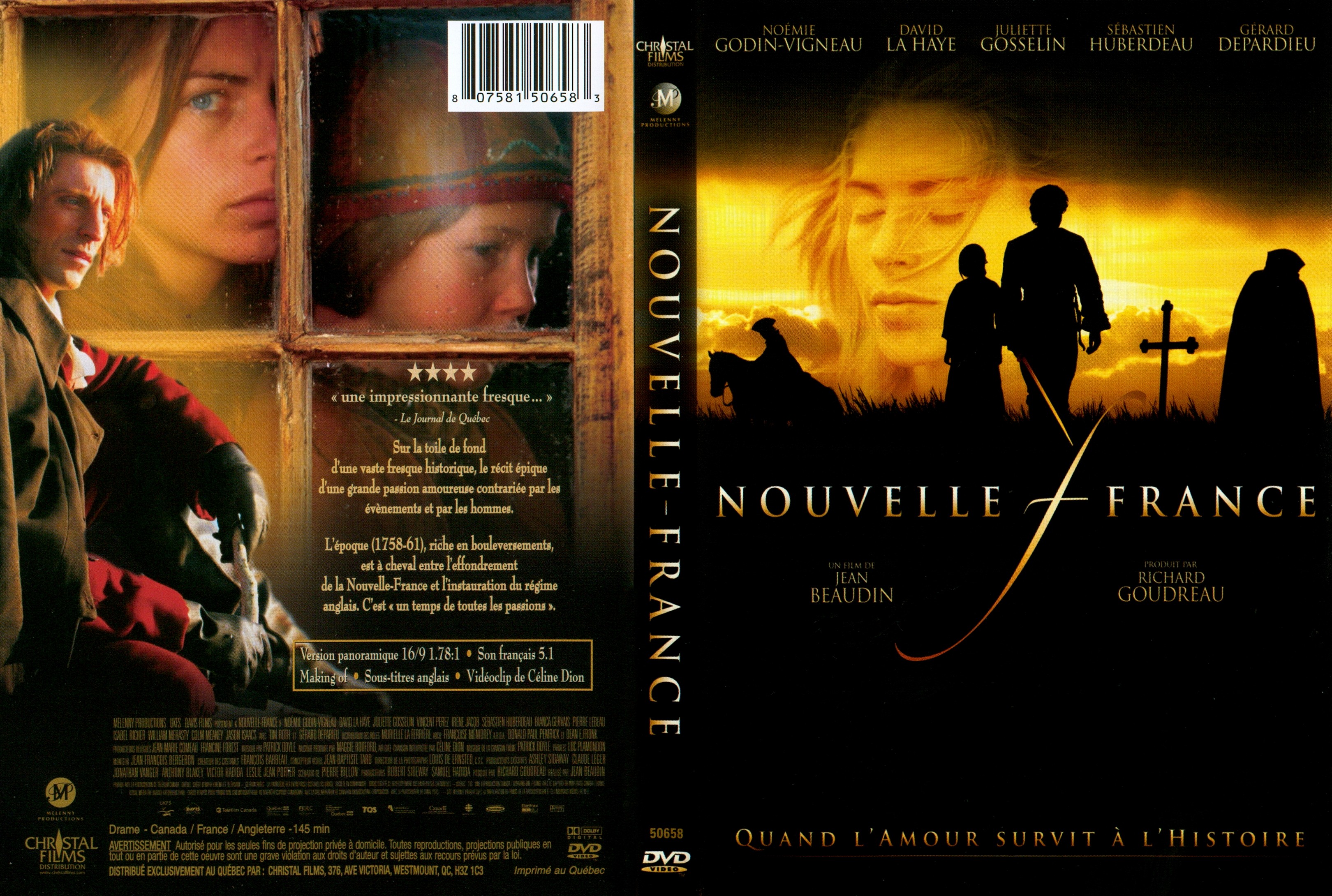 Jaquette DVD Nouvelle france v2