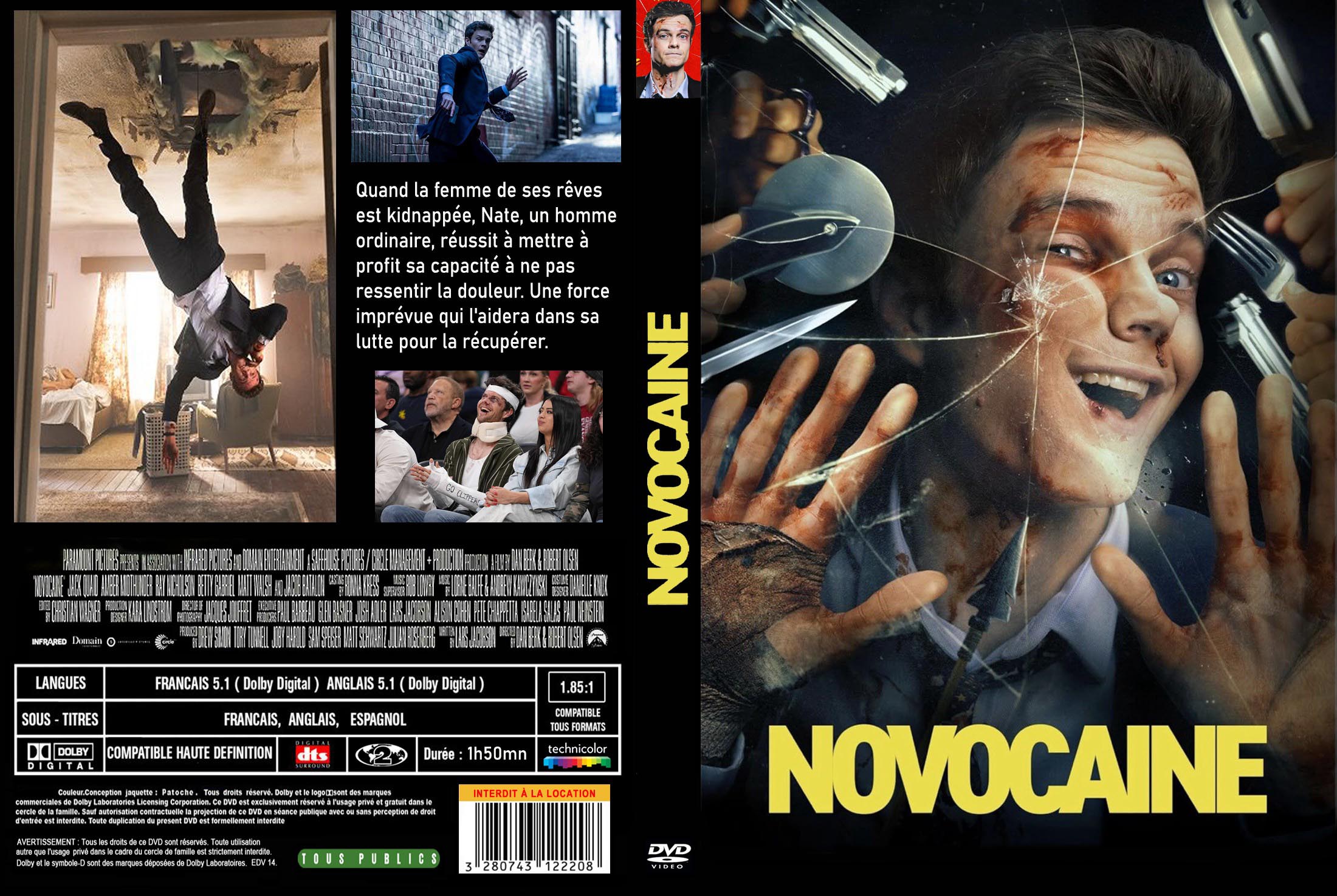 Jaquette DVD Novocaine (2025) custom