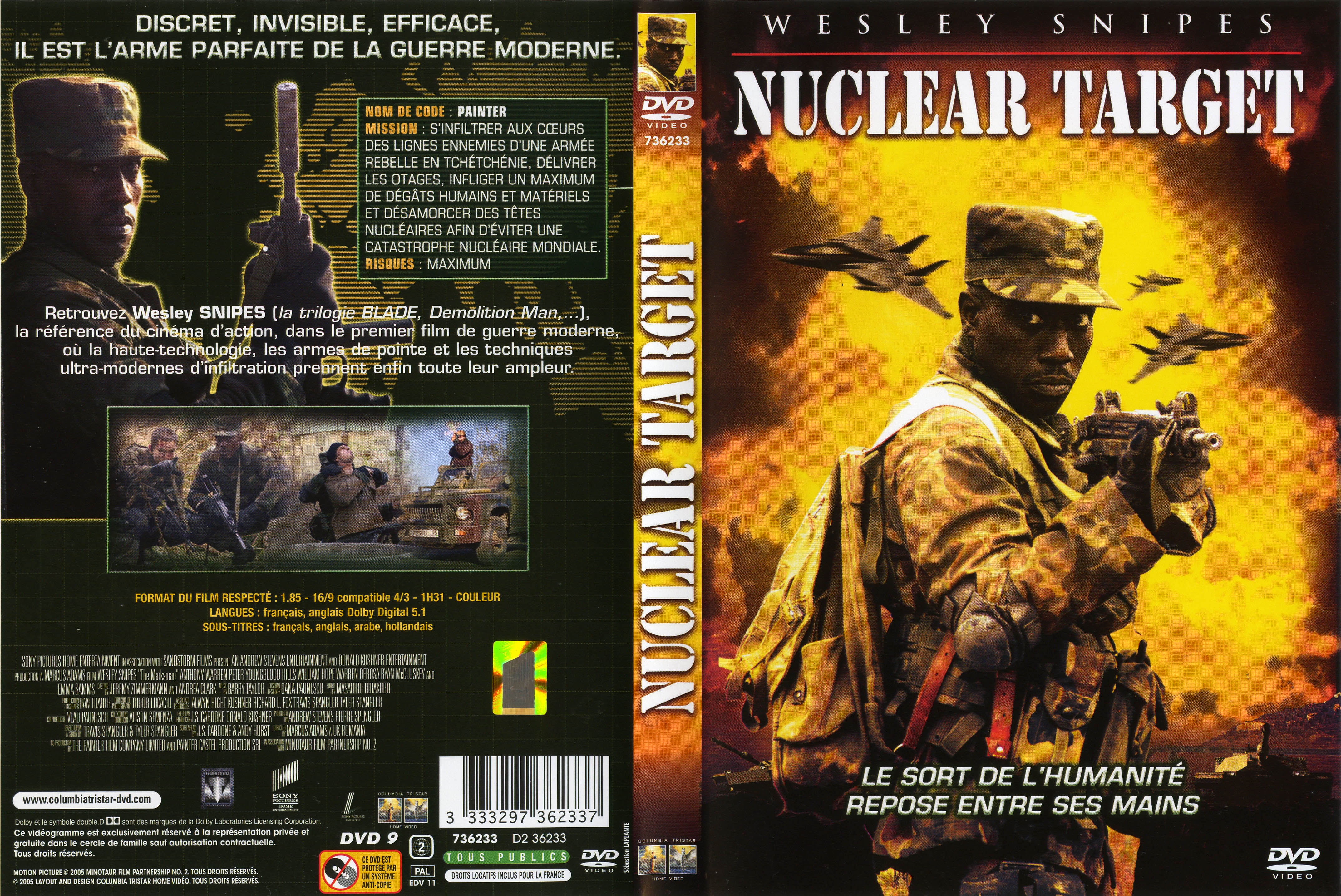 Jaquette DVD Nuclear target v2