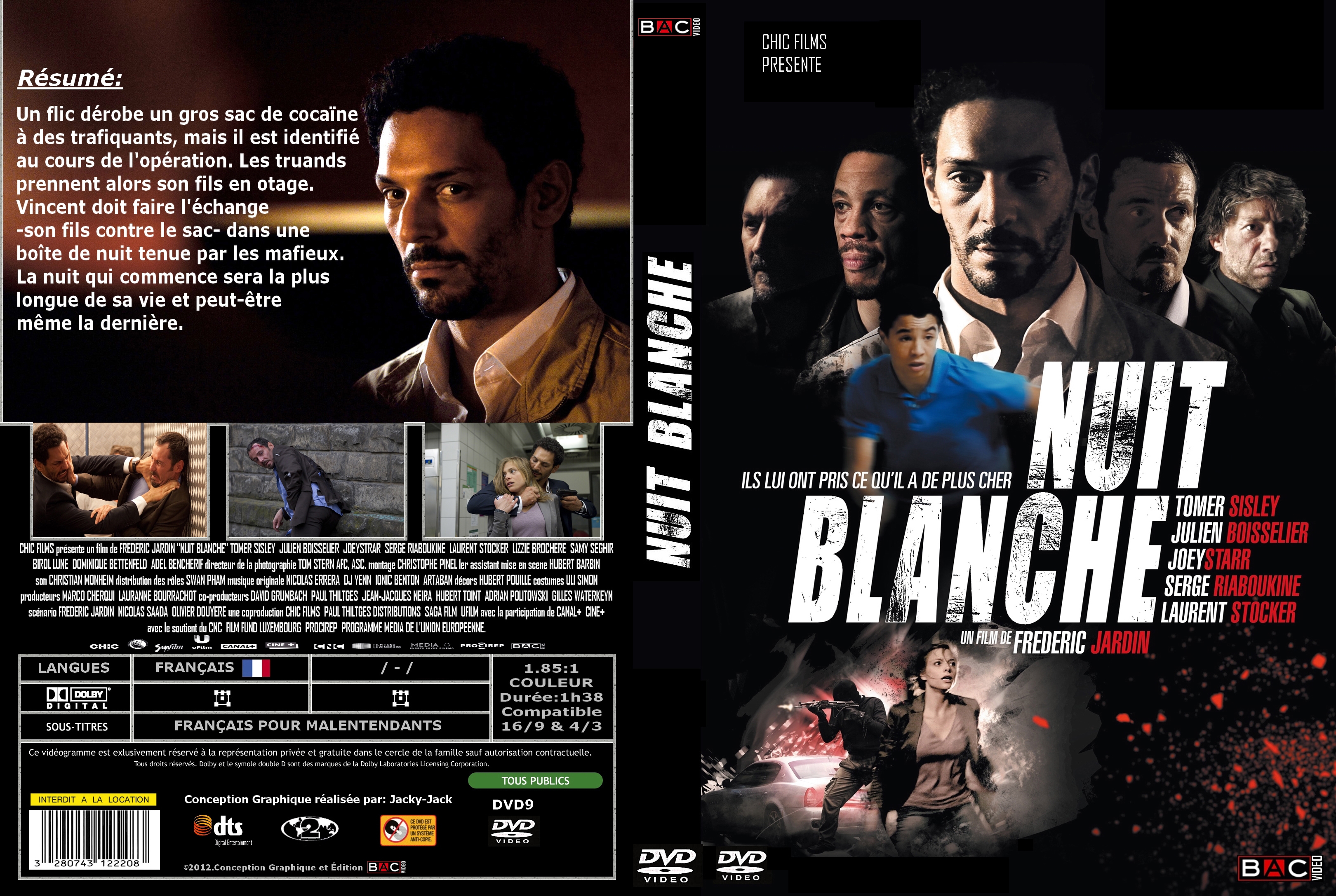 Jaquette DVD Nuit Blanche custom