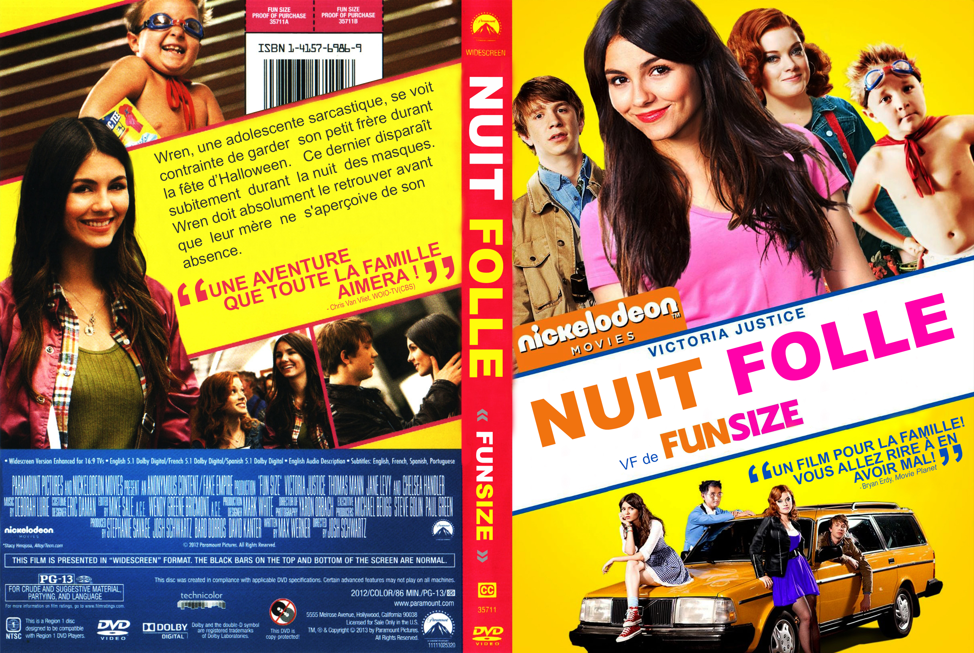 Jaquette DVD Nuit Folle custom