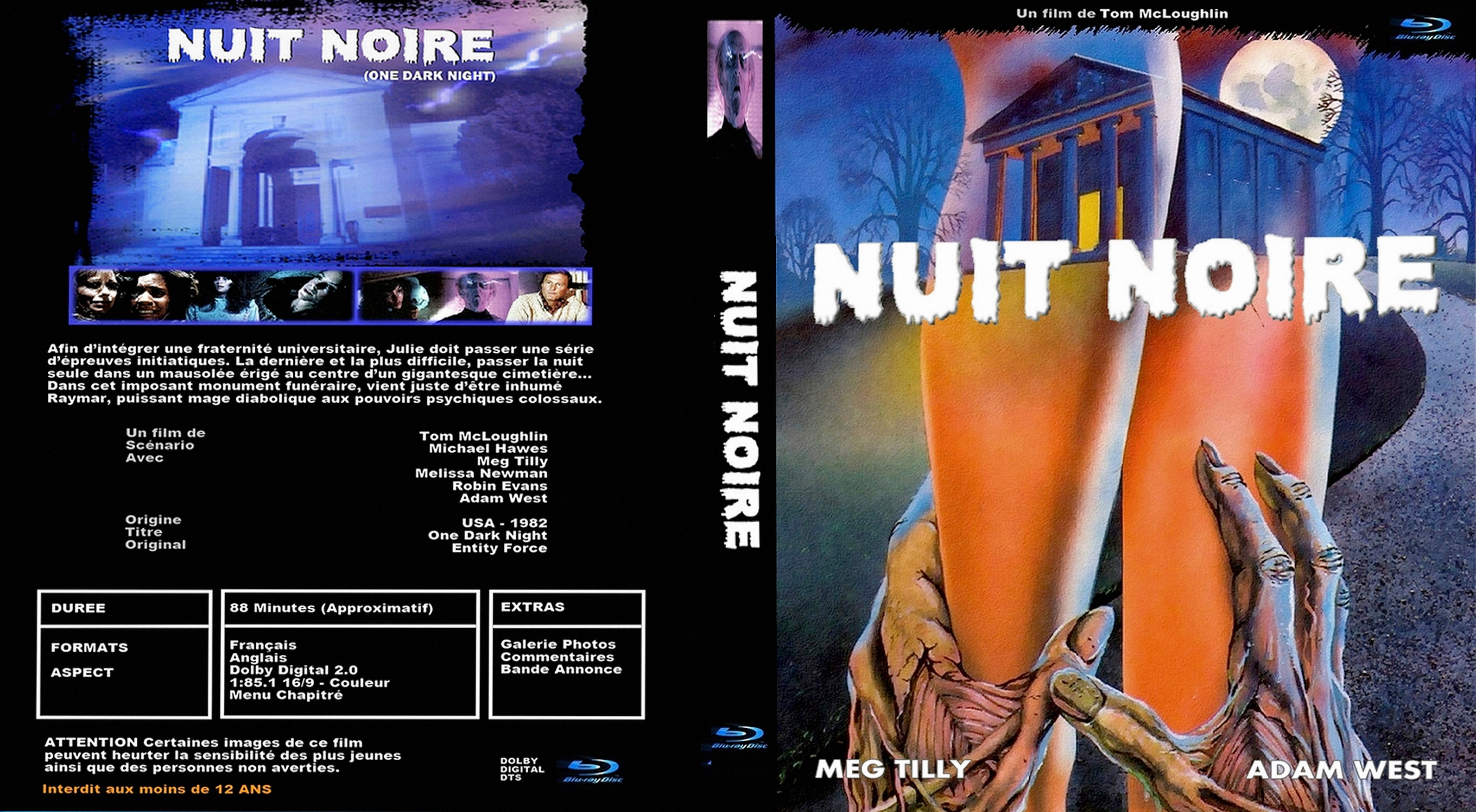 Jaquette DVD Nuit Noire (1982) custom (BLU-RAY)