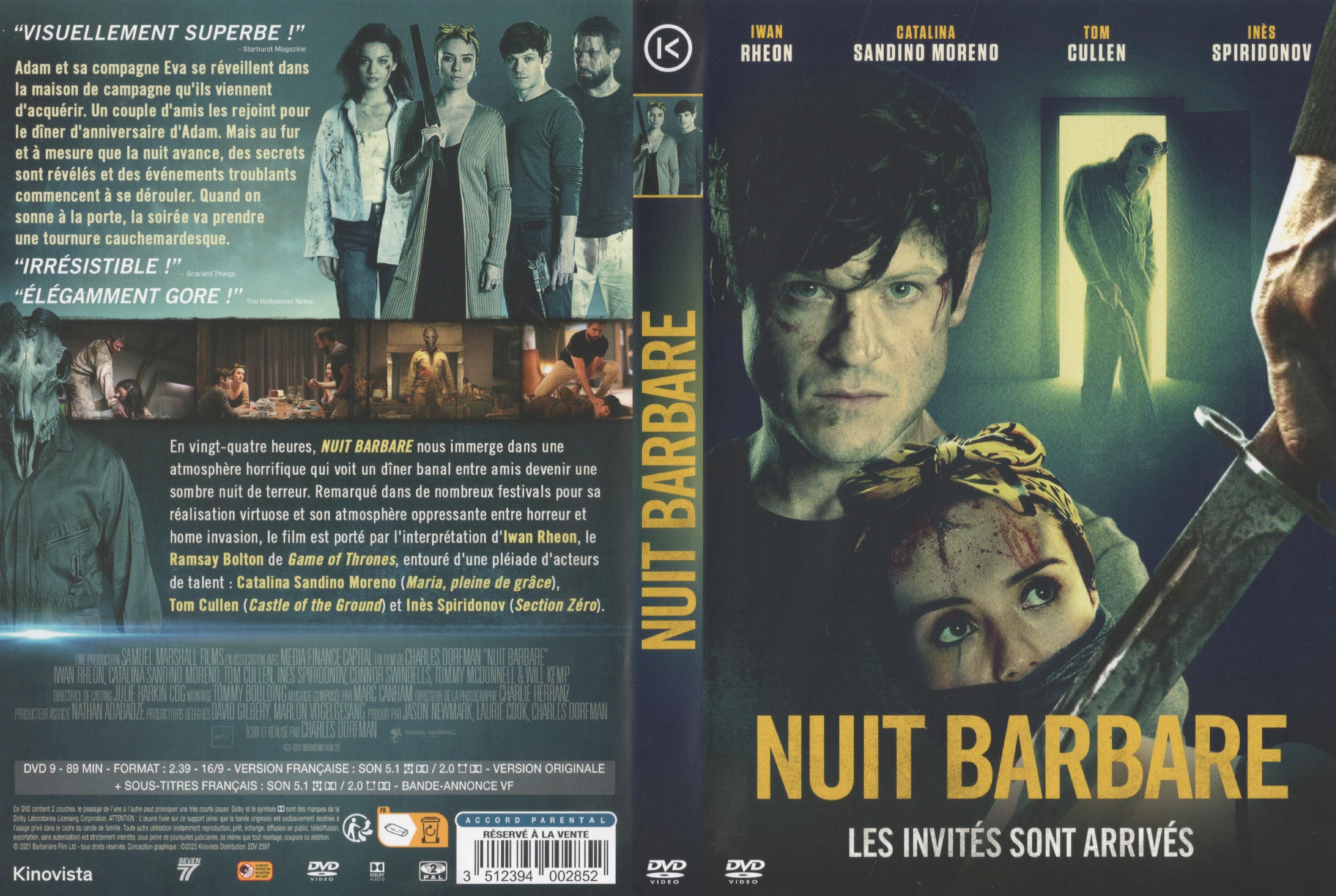 Jaquette DVD Nuit barbare