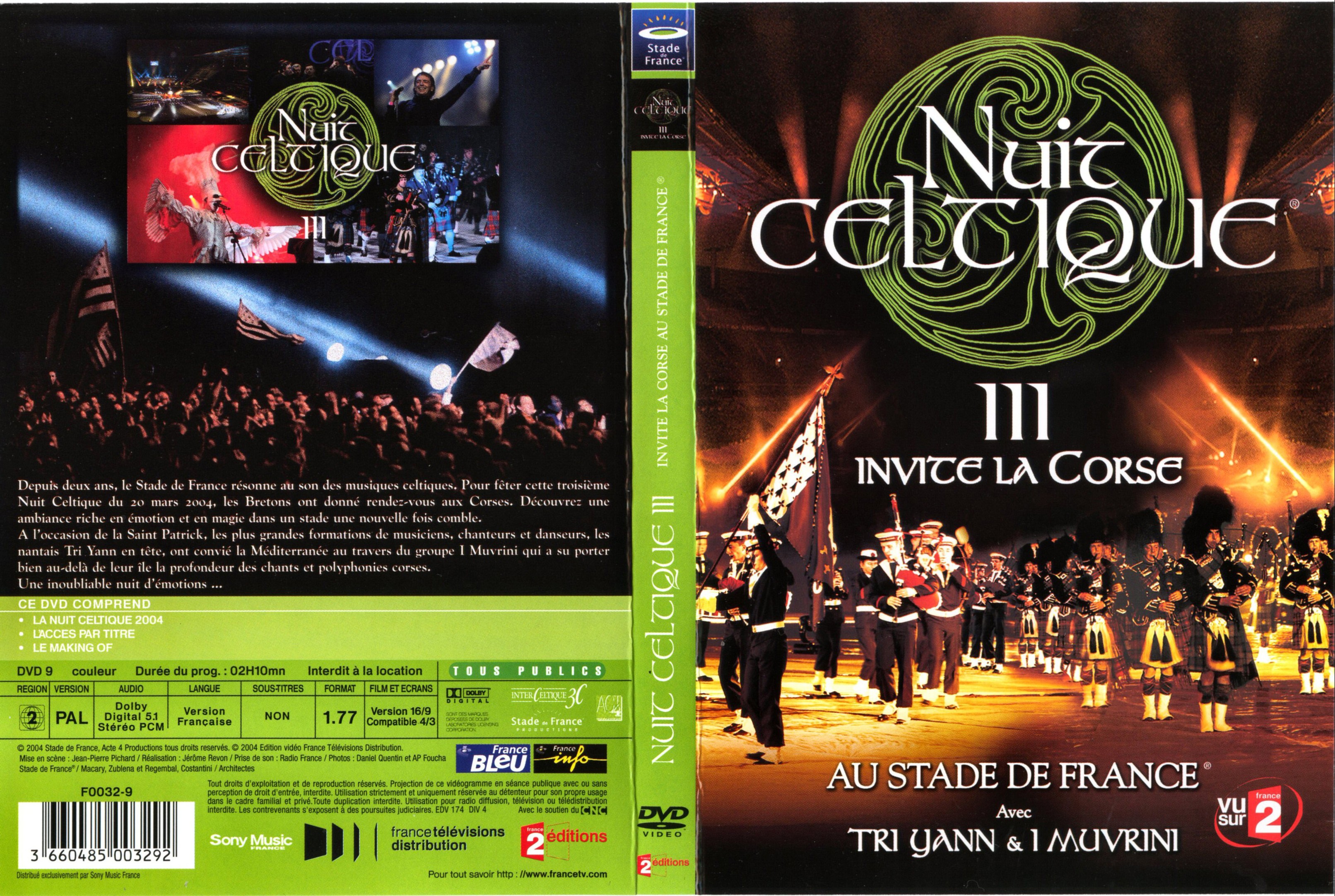 Jaquette DVD Nuit celtique 3