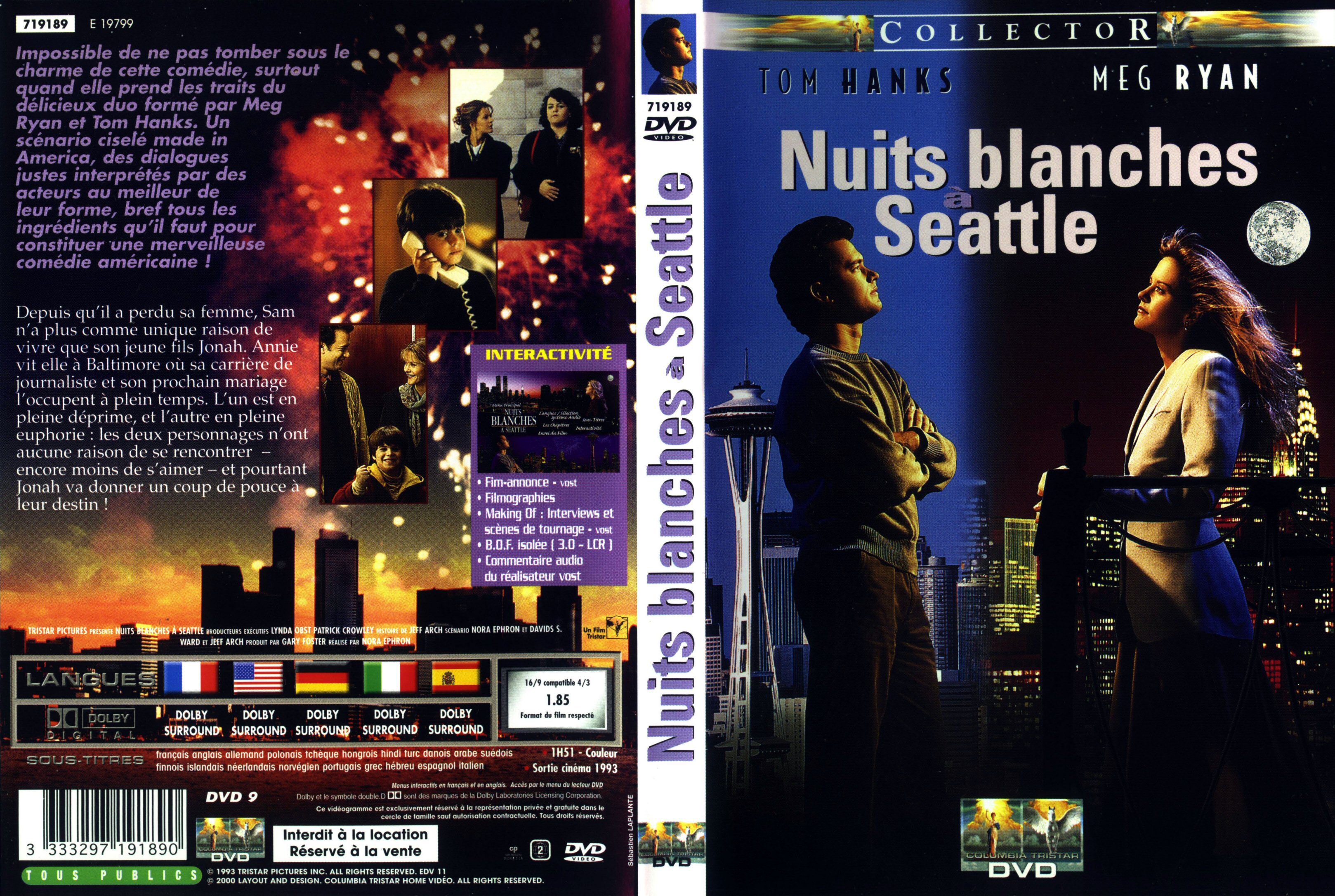 Jaquette DVD Nuits blanches  Seattle