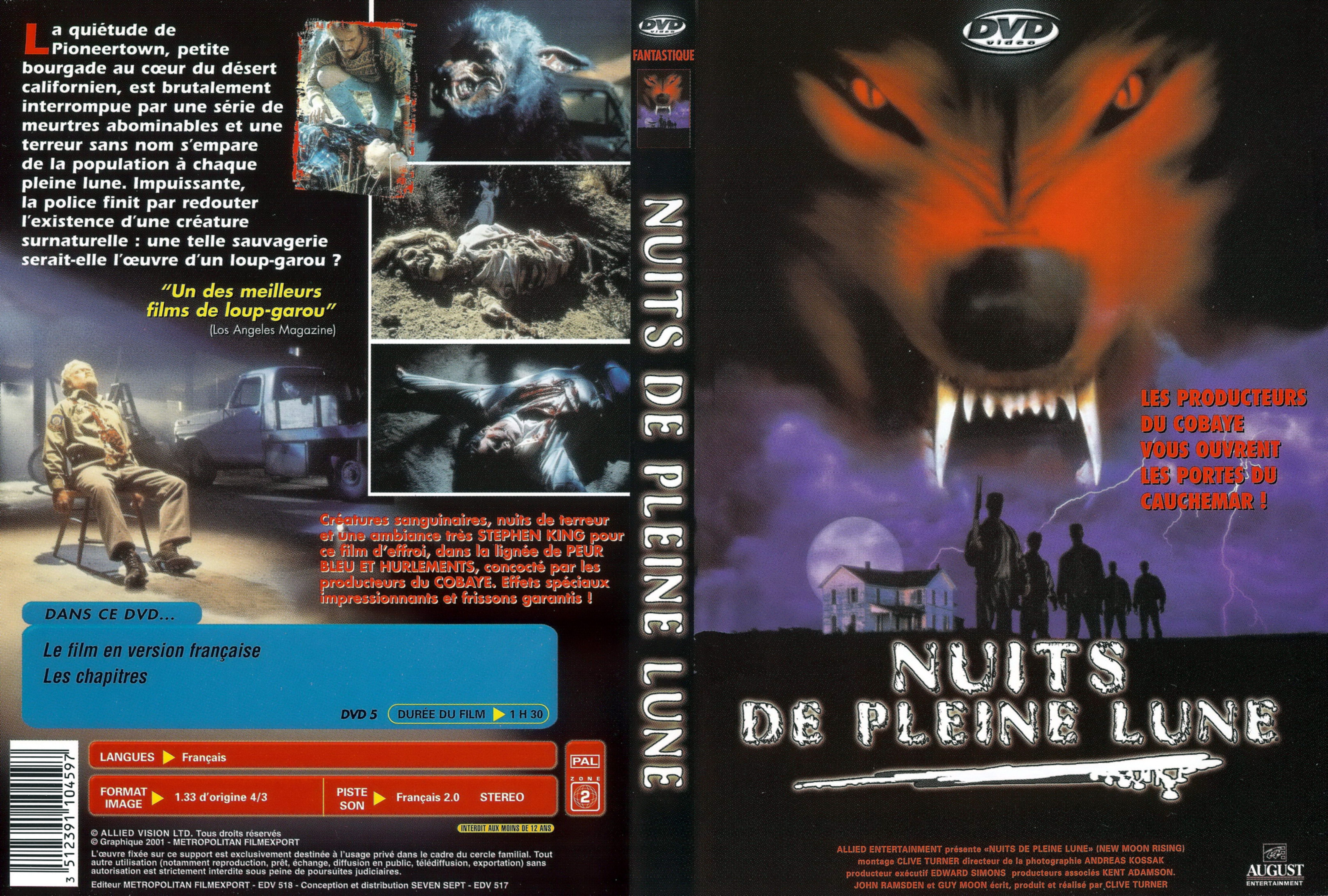 Jaquette DVD Nuits de pleine lune