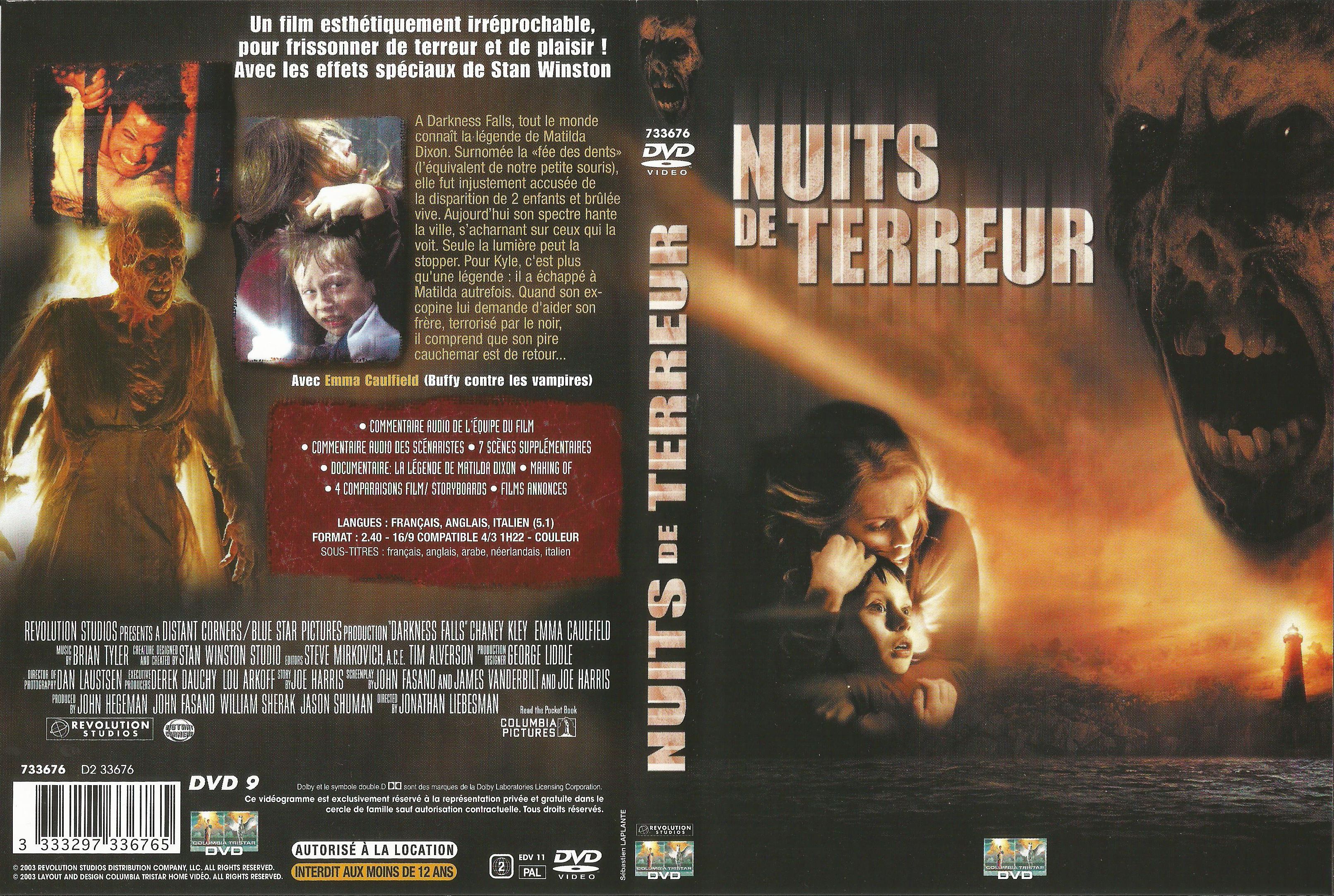 Jaquette DVD Nuits de terreur v2