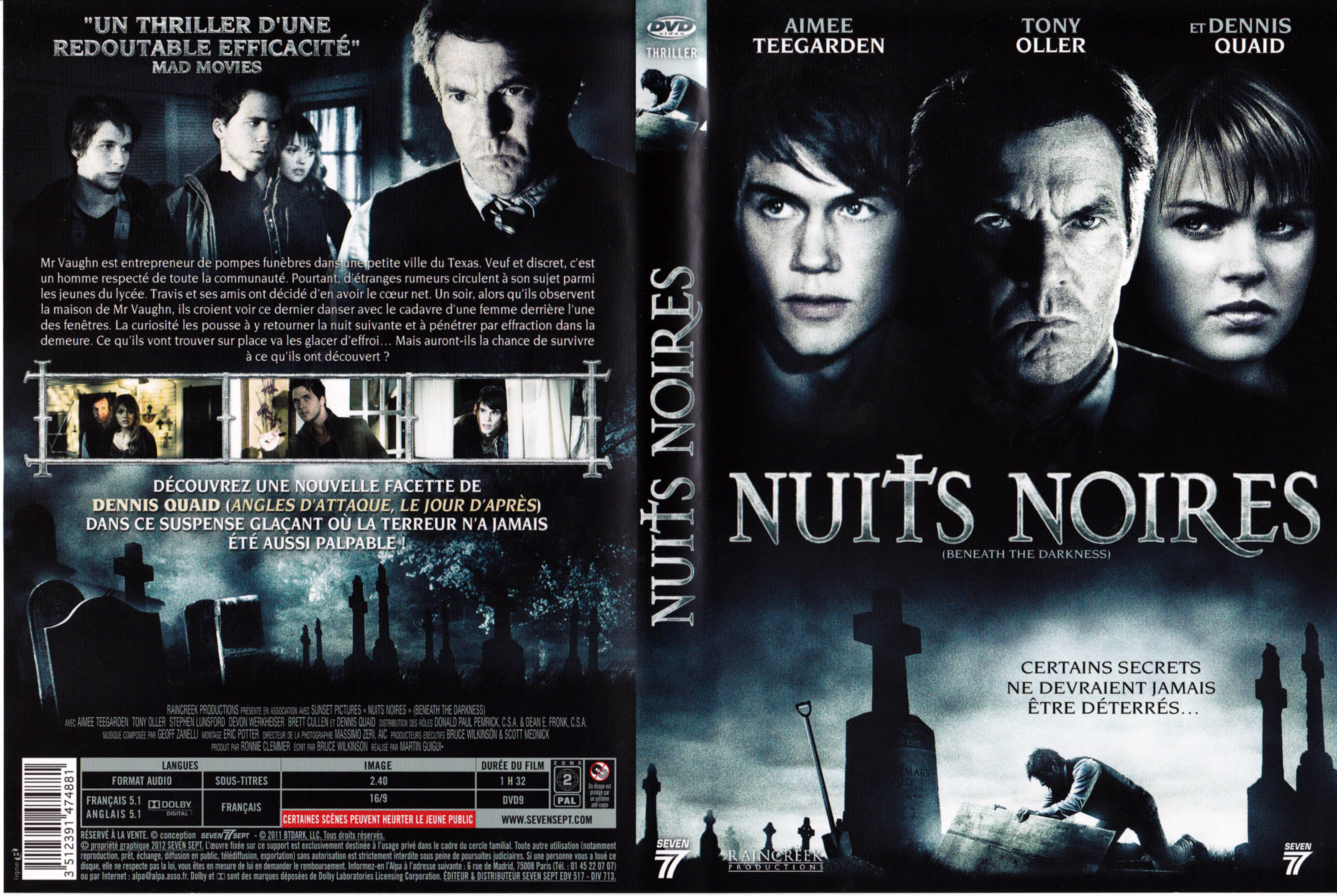 Jaquette DVD Nuits noires