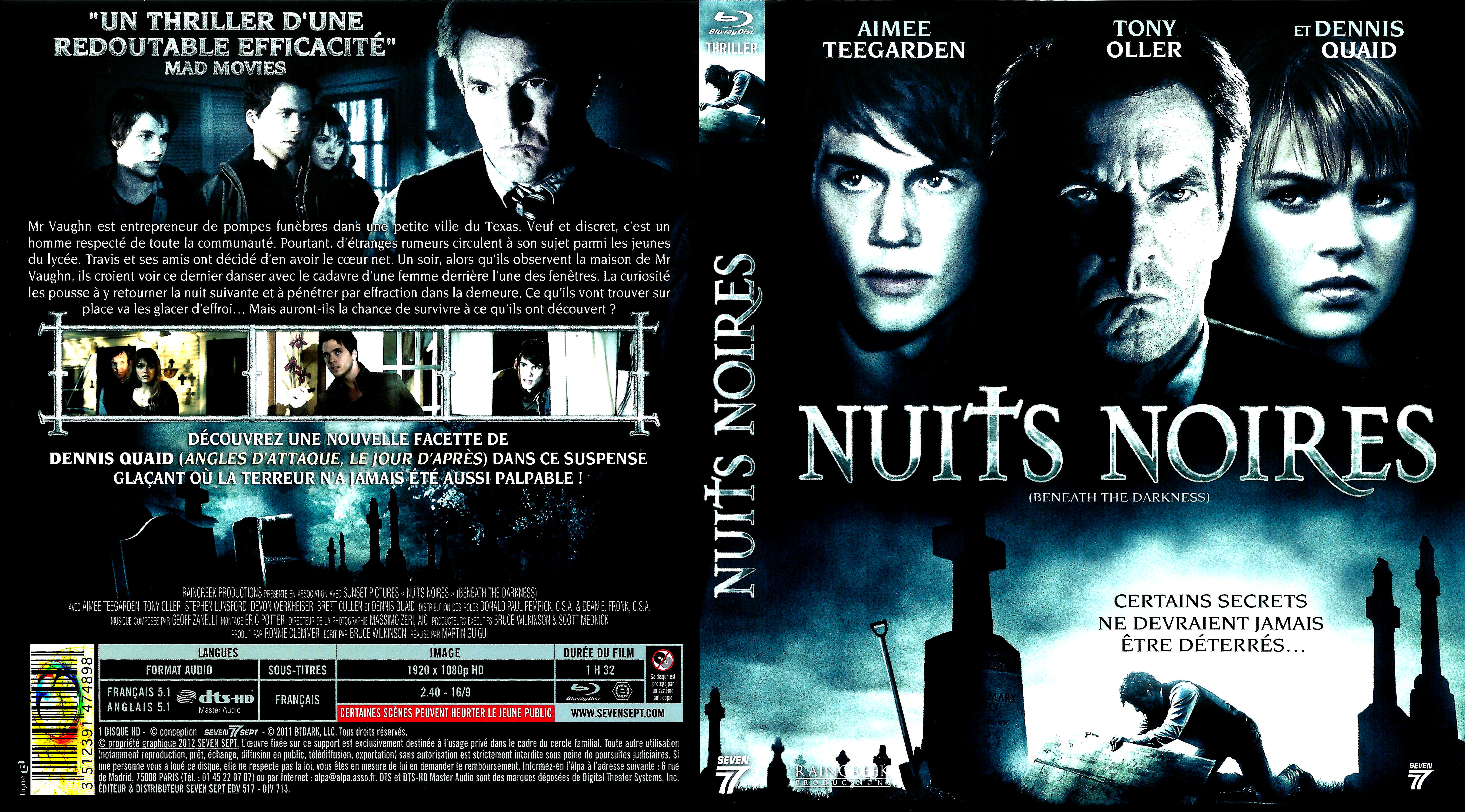Jaquette DVD Nuits noires (BLU-RAY)