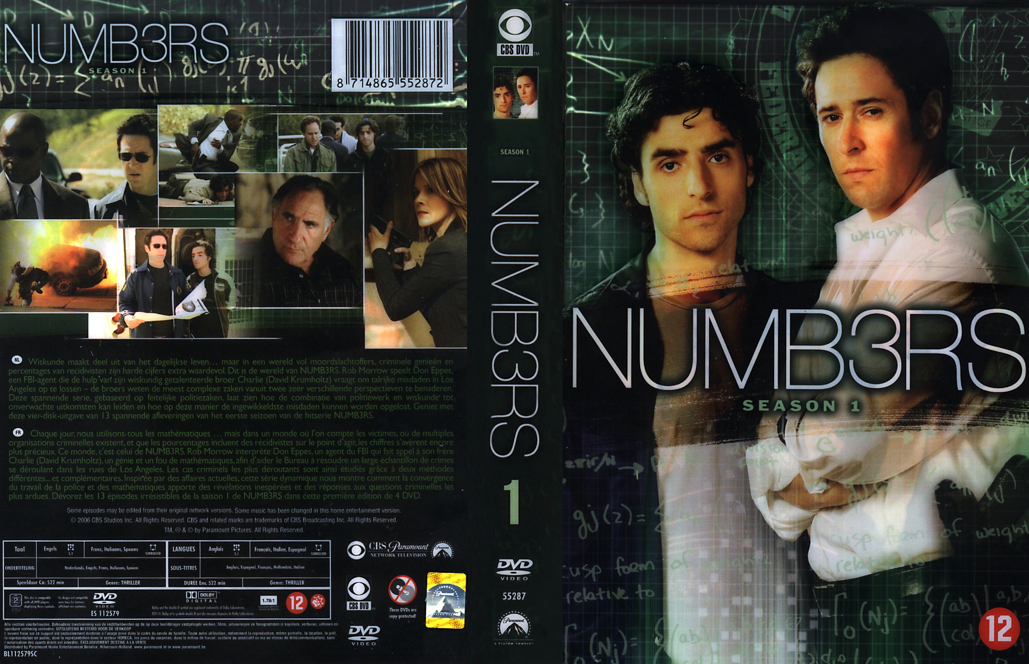 Jaquette DVD Numb3rs saison 1 COFFRET