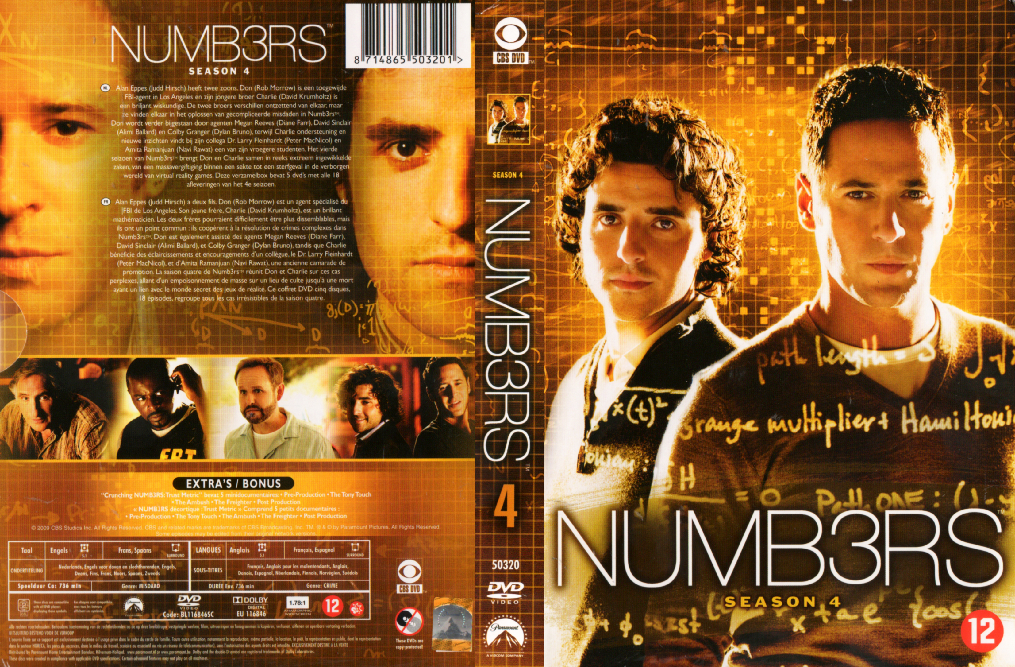 Jaquette DVD Numbers Saison 4 COFFRET