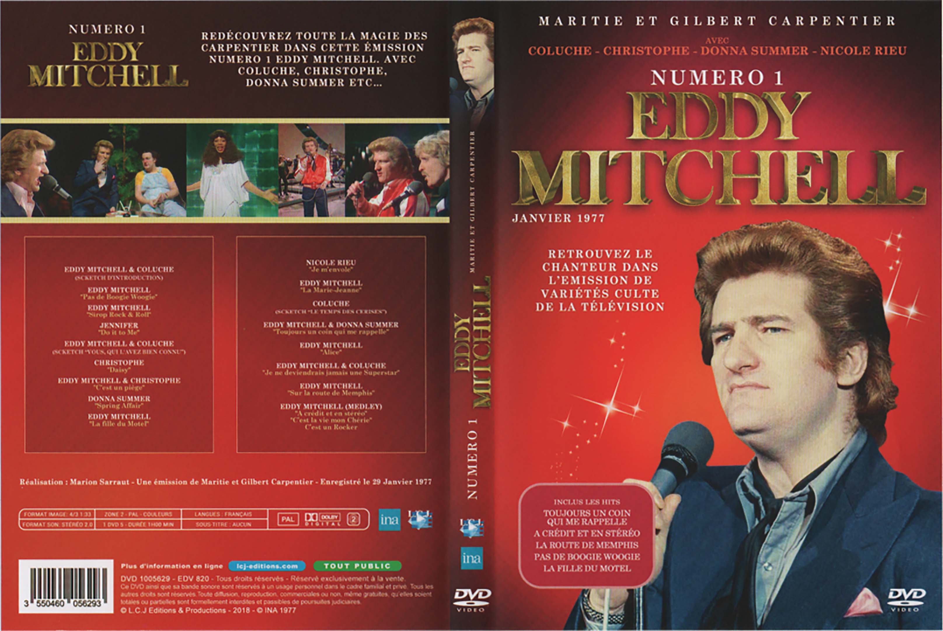 Jaquette DVD Numero 1 Eddy Mitchell