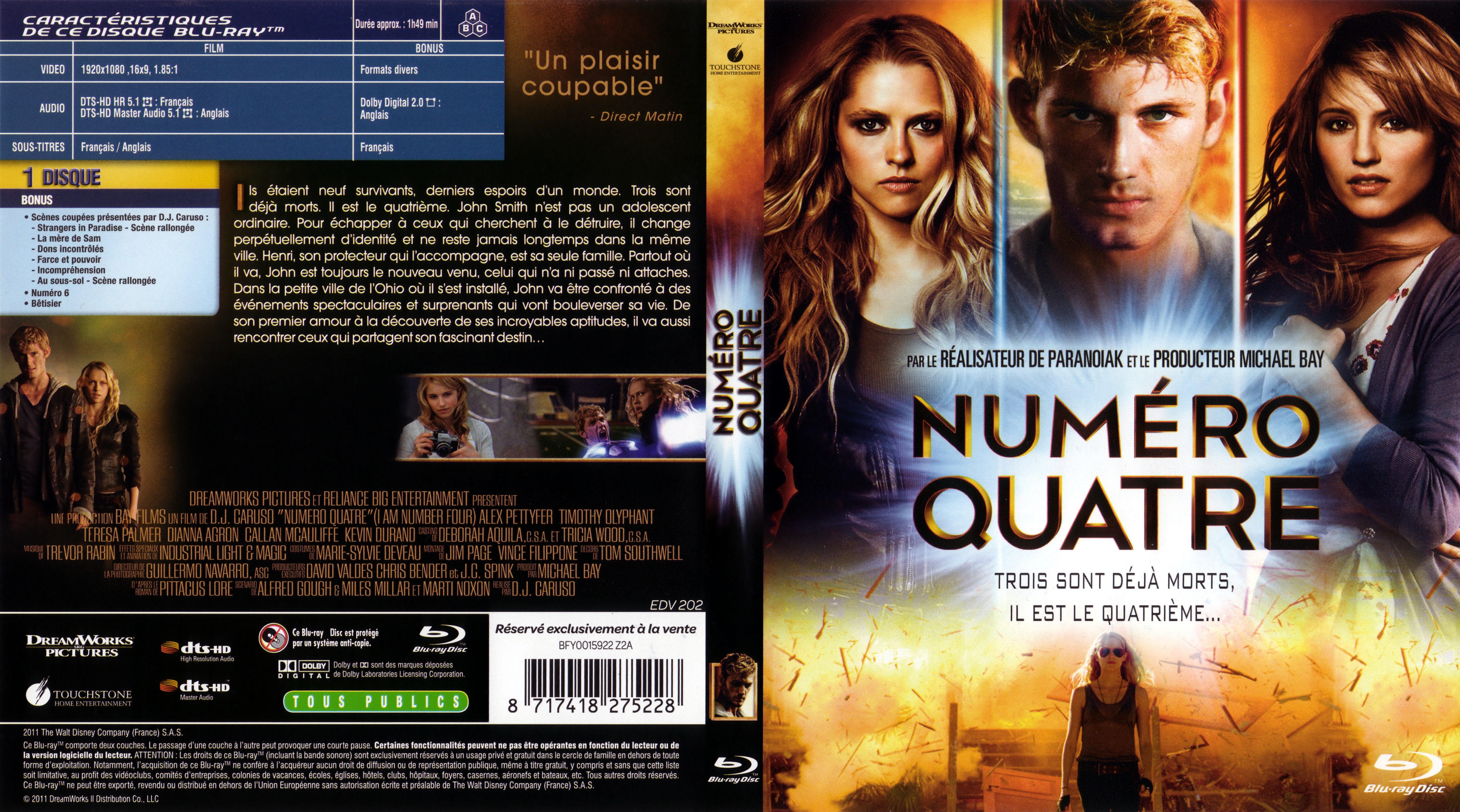 Jaquette DVD Numéro quatre (BLU-RAY)