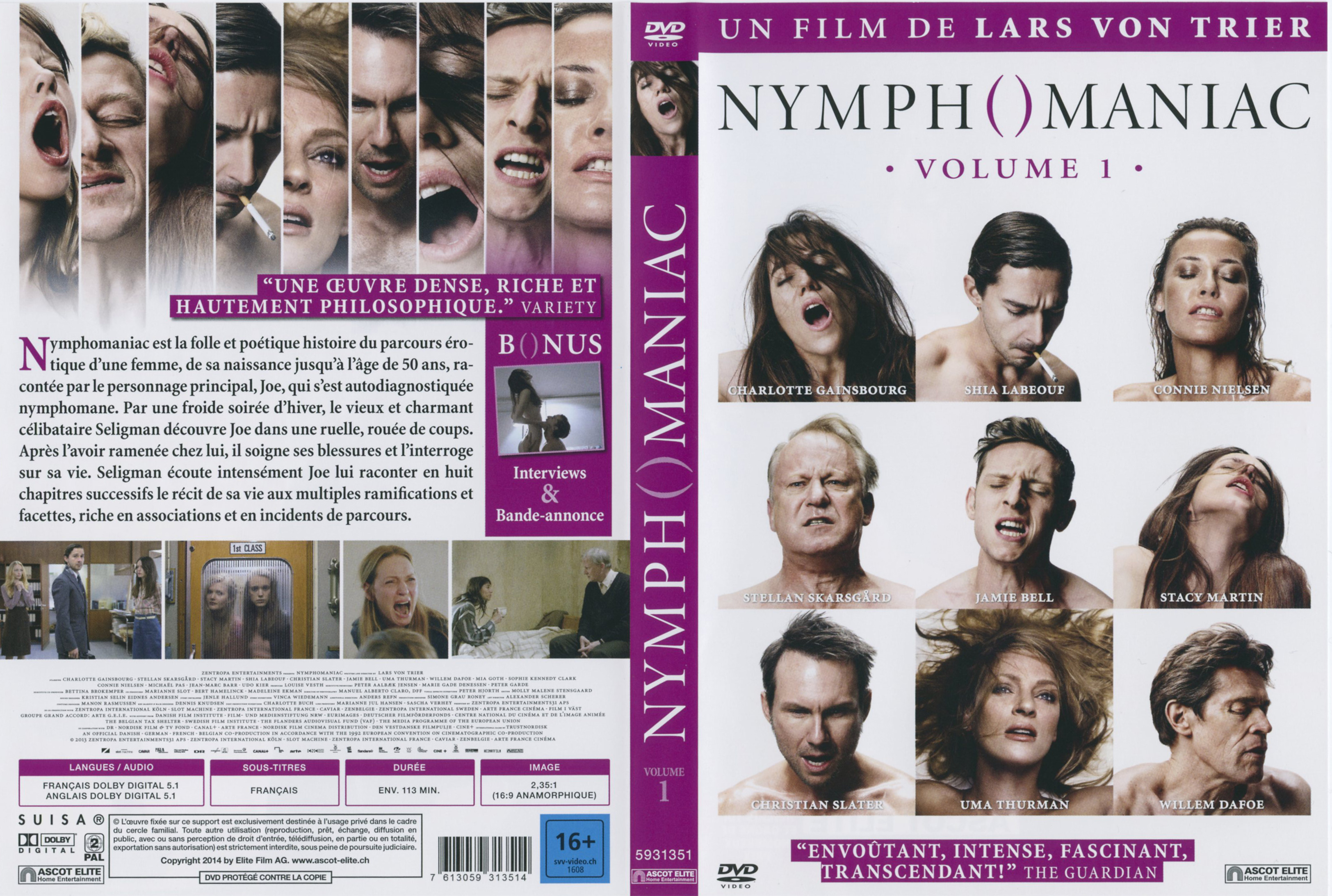 Jaquette DVD Nymphomaniac vol 1 v2