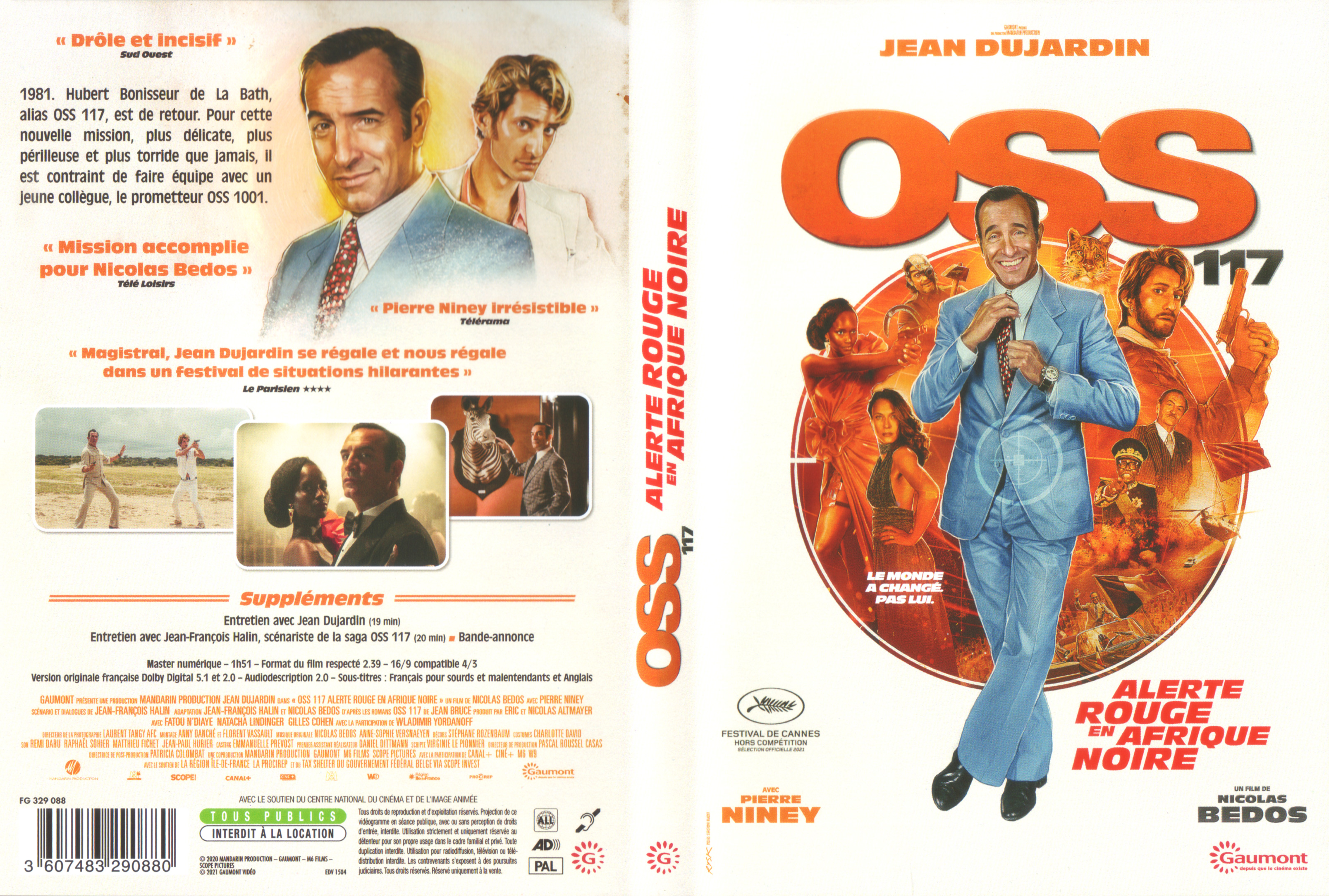 Jaquette DVD OSS 117 Alerte rouge en Afrique noire