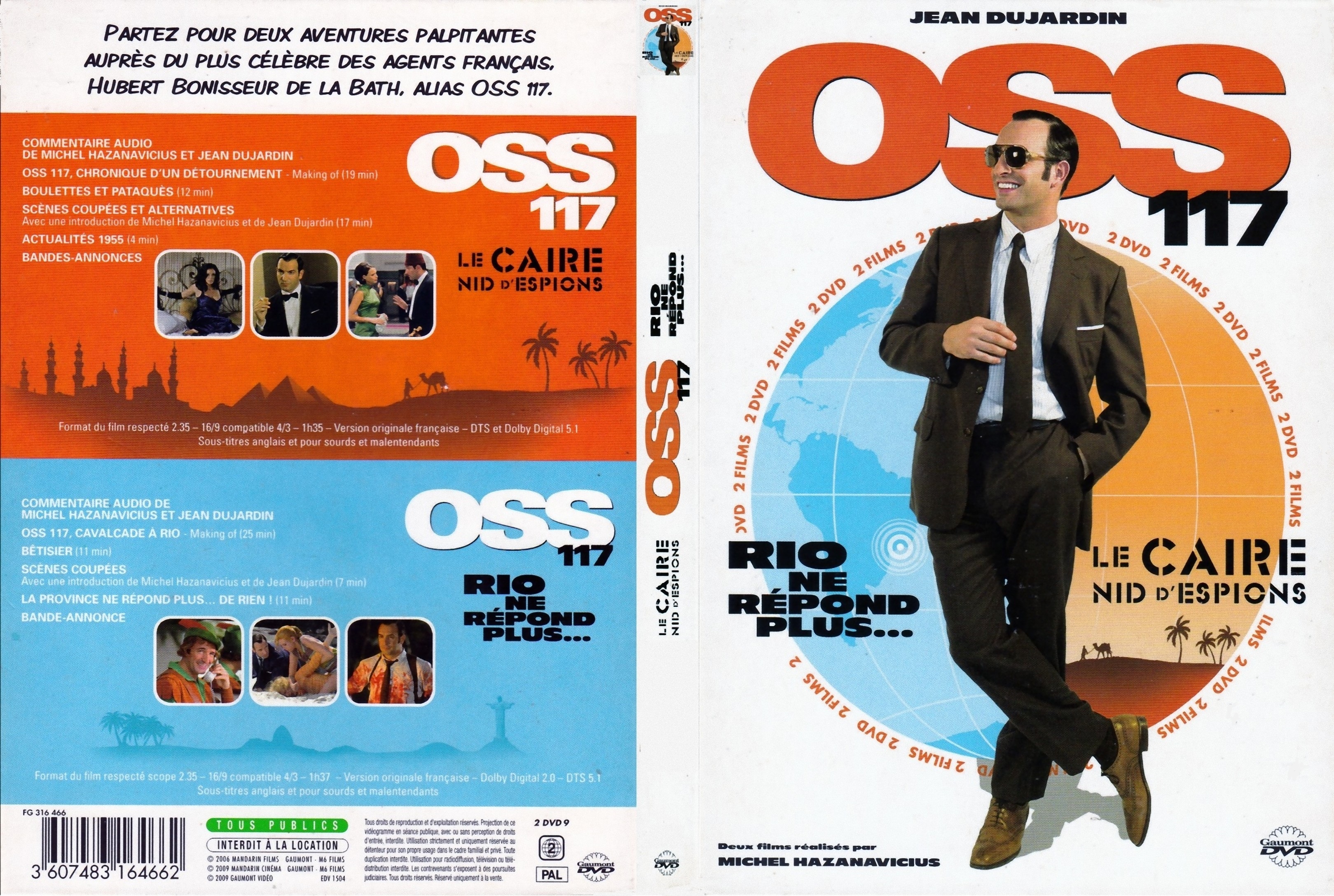 Jaquette DVD OSS 117 COFFRET