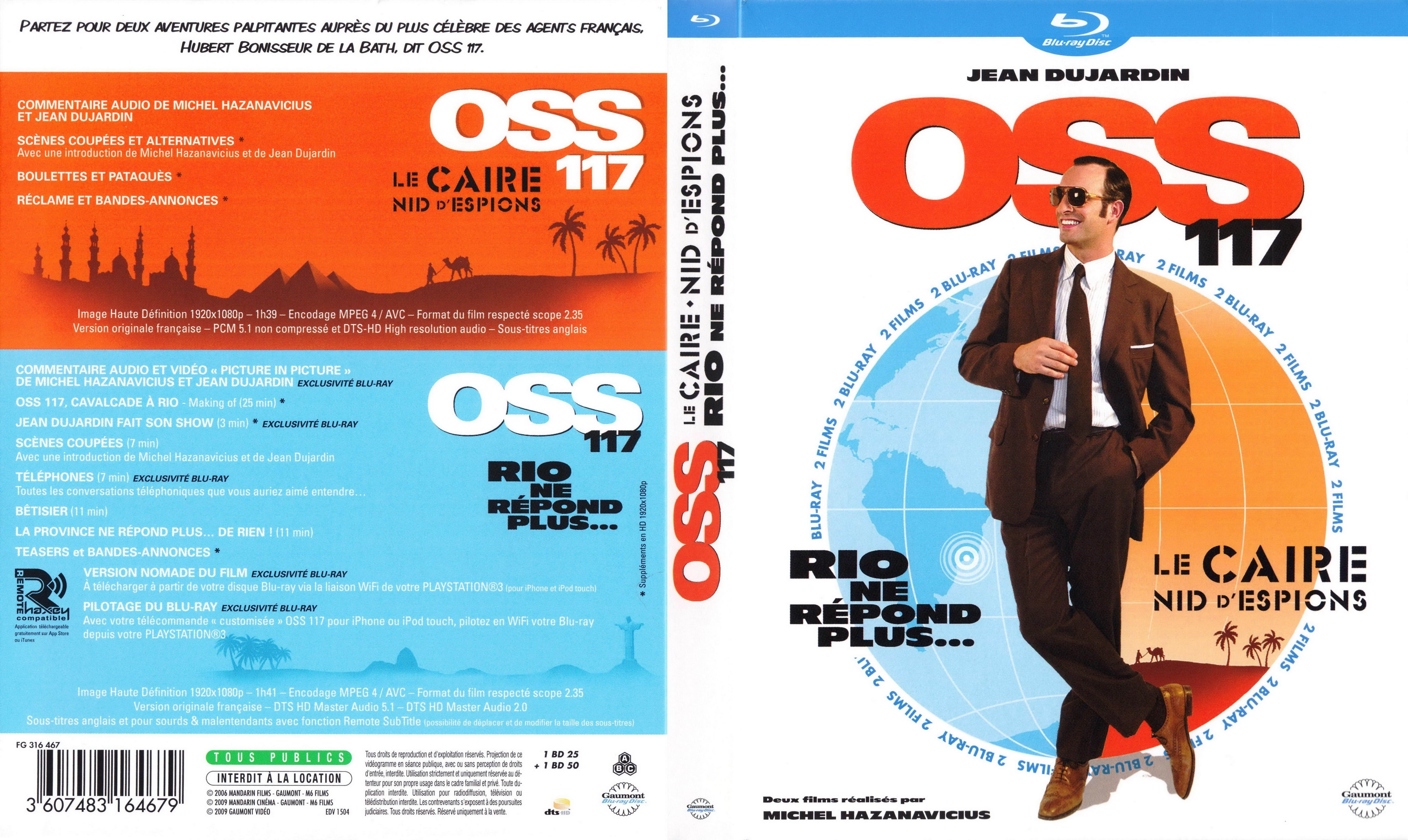 Jaquette DVD OSS 117 COFFRET (BLU-RAY)