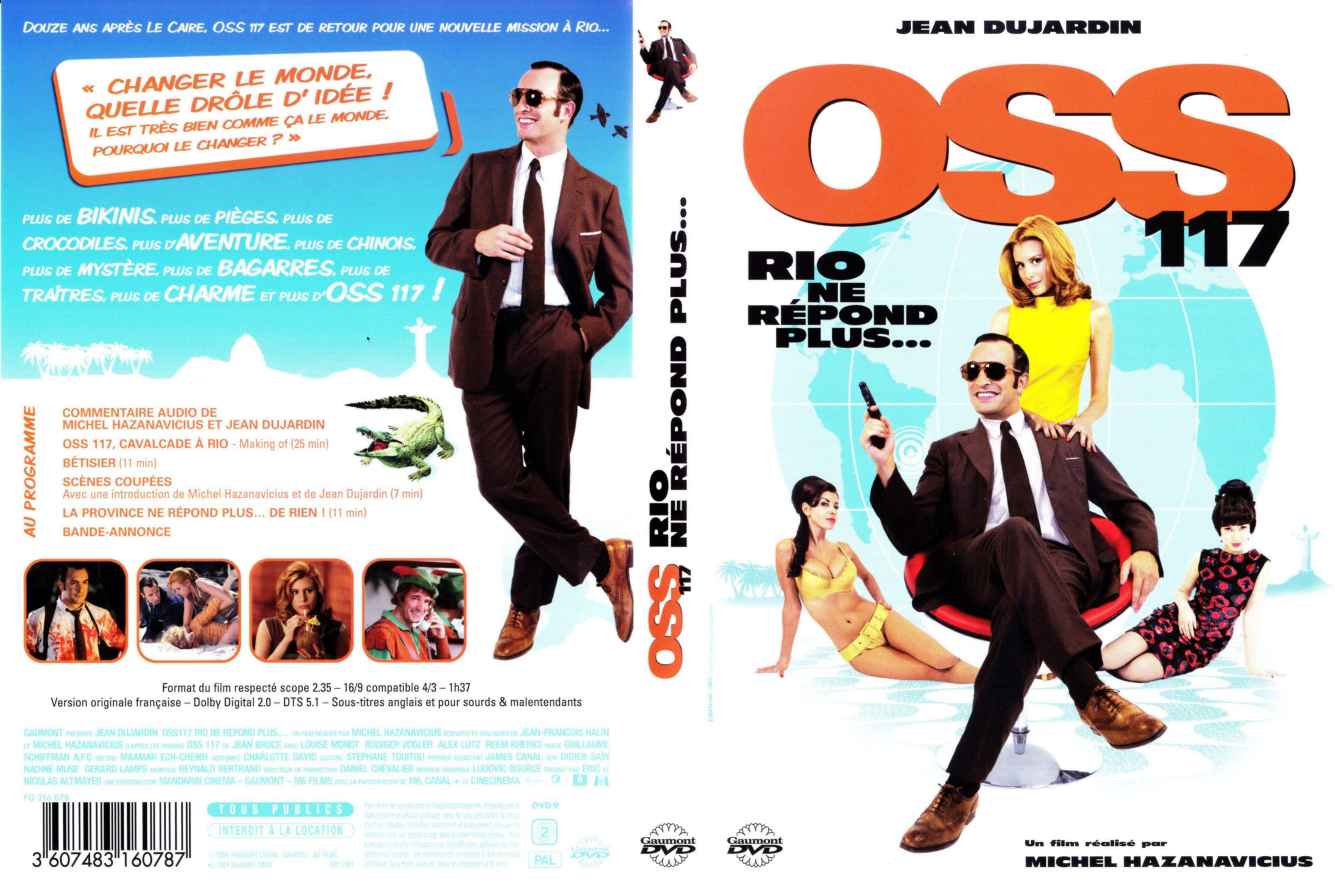 Jaquette DVD OSS 117 - Rio ne rpond plus