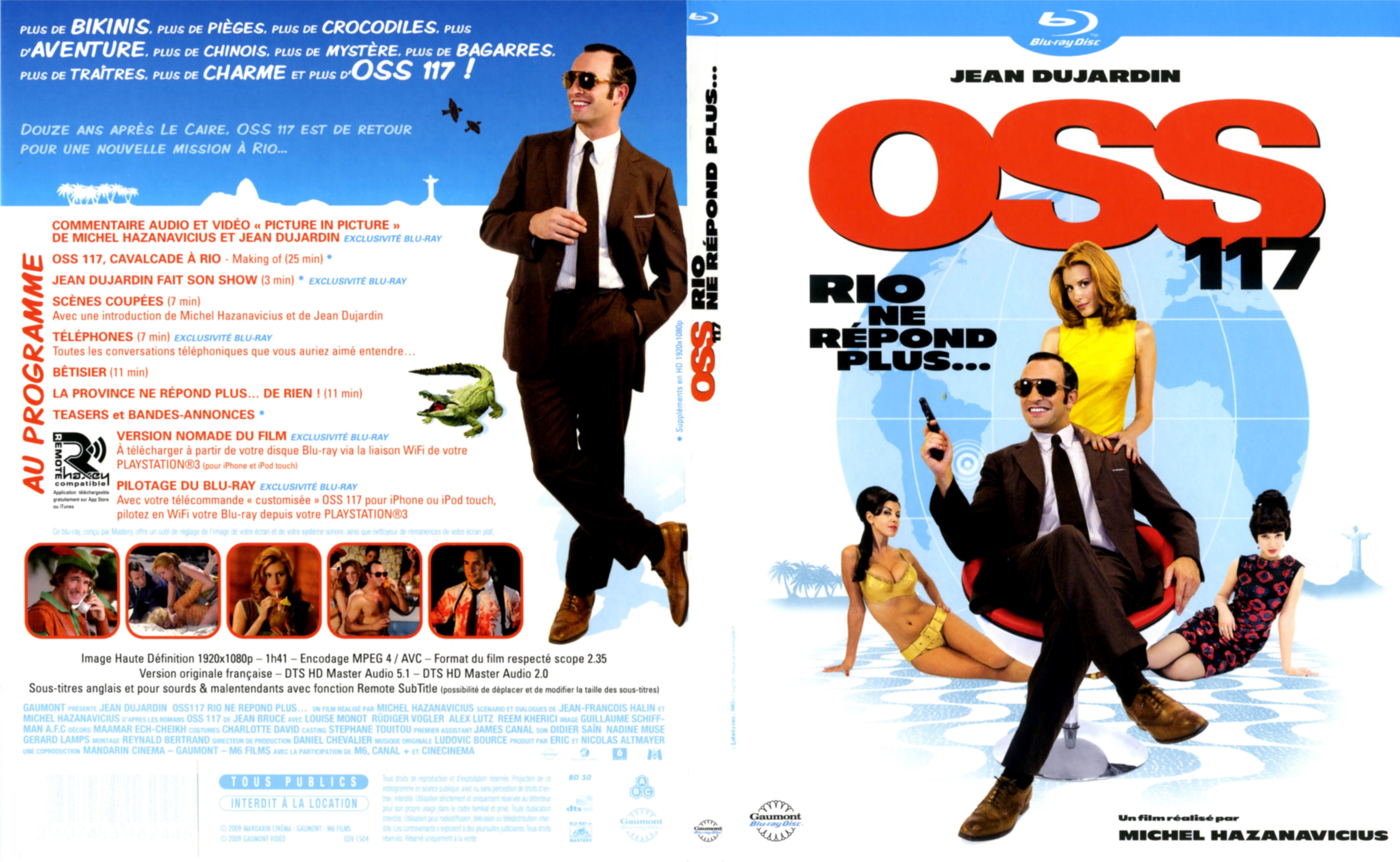 Jaquette DVD OSS 117 rio ne repond plus (BLU-RAY)