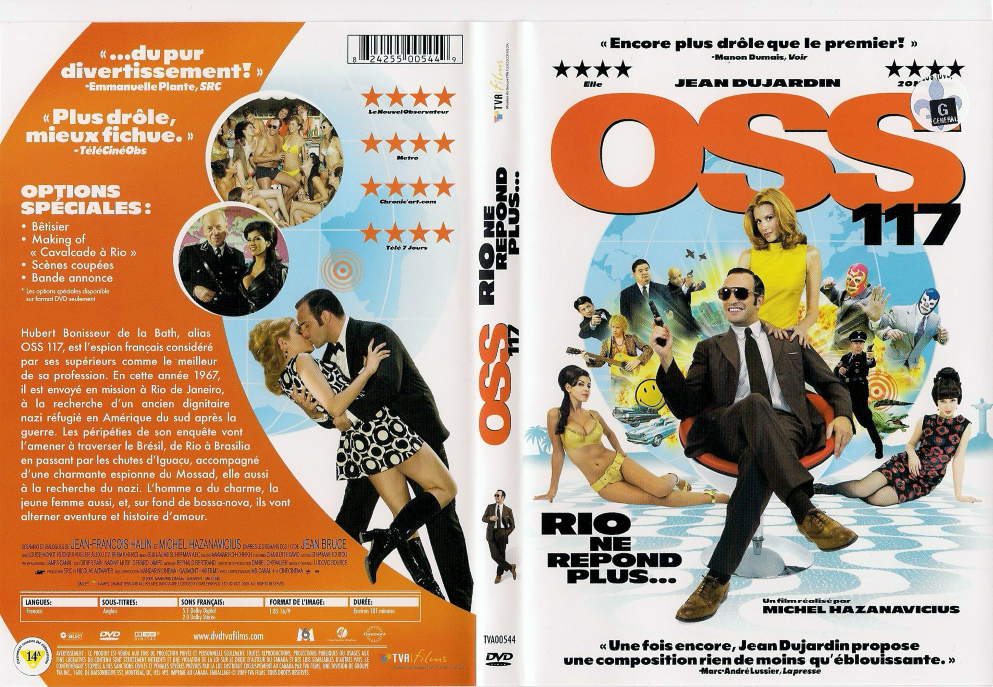 Jaquette DVD OSS 117 rio ne rpond plus (Canadienne)