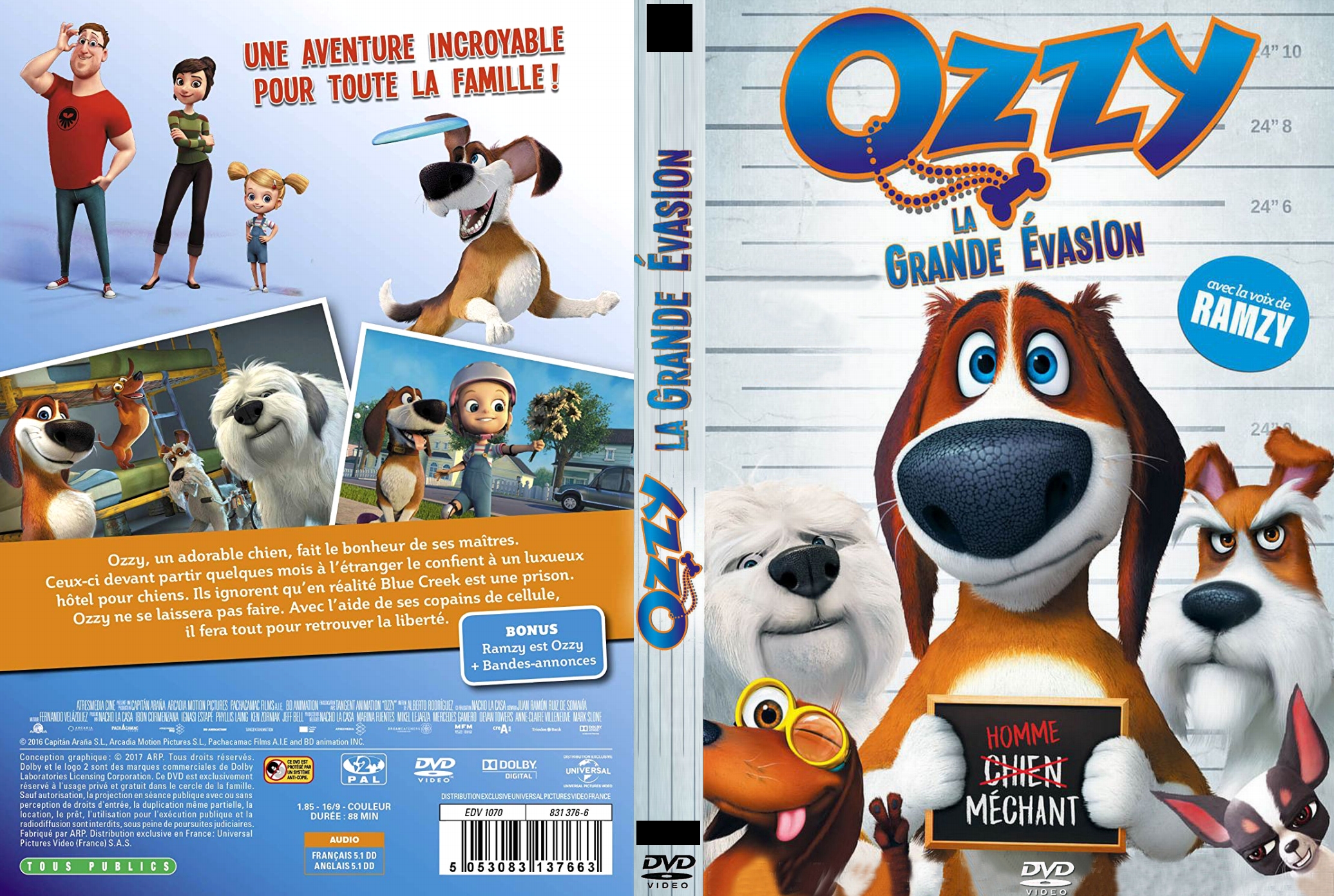 Jaquette DVD OZZY la grande vasion custom