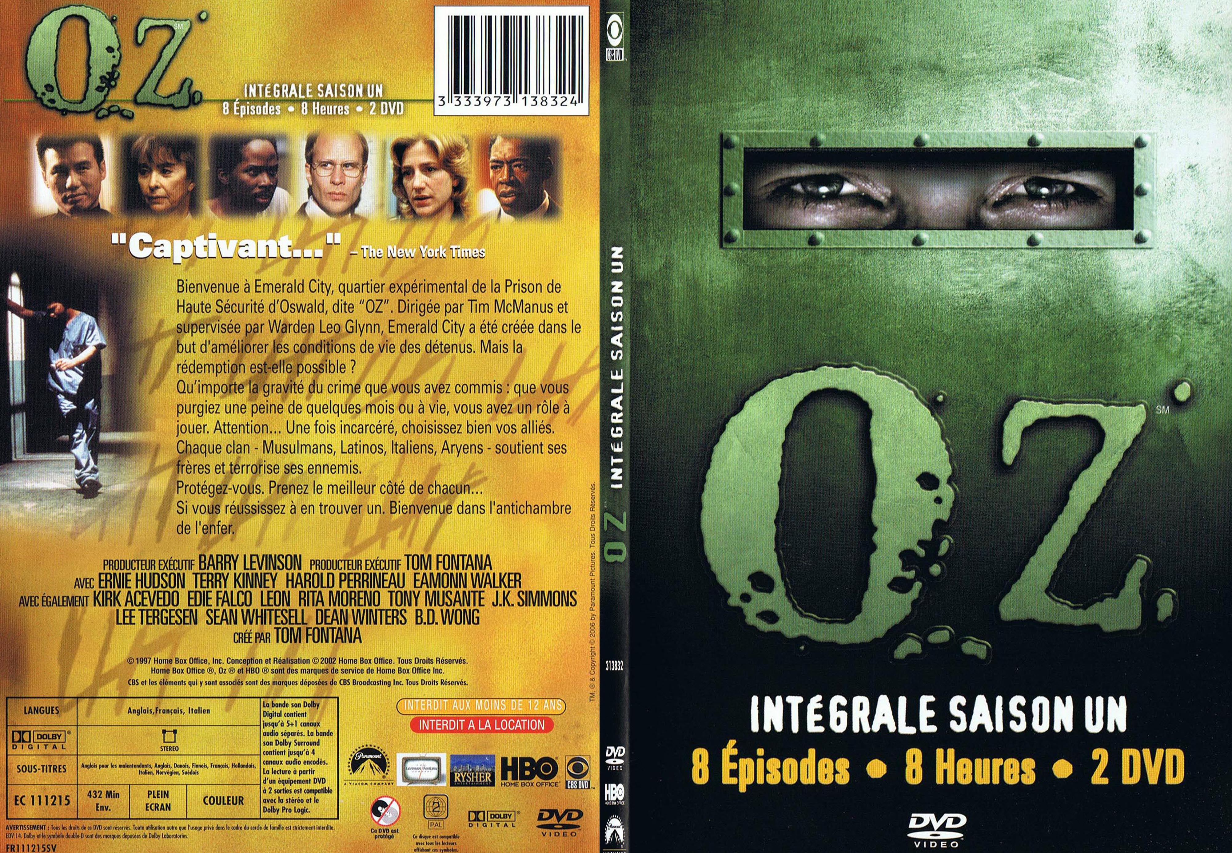 Jaquette DVD OZ saison 1 - SLIM