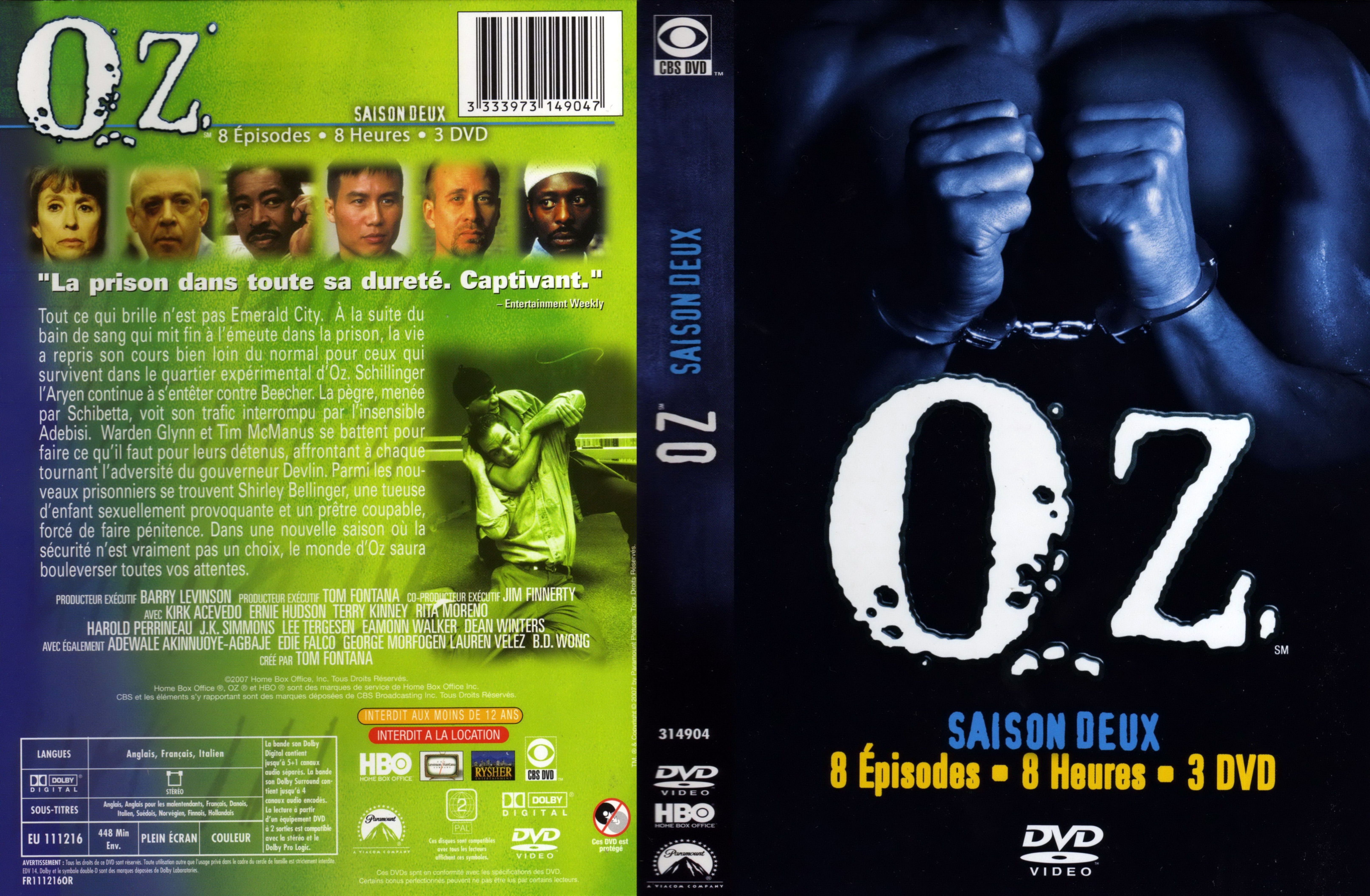 Jaquette DVD OZ saison 2 COFFRET