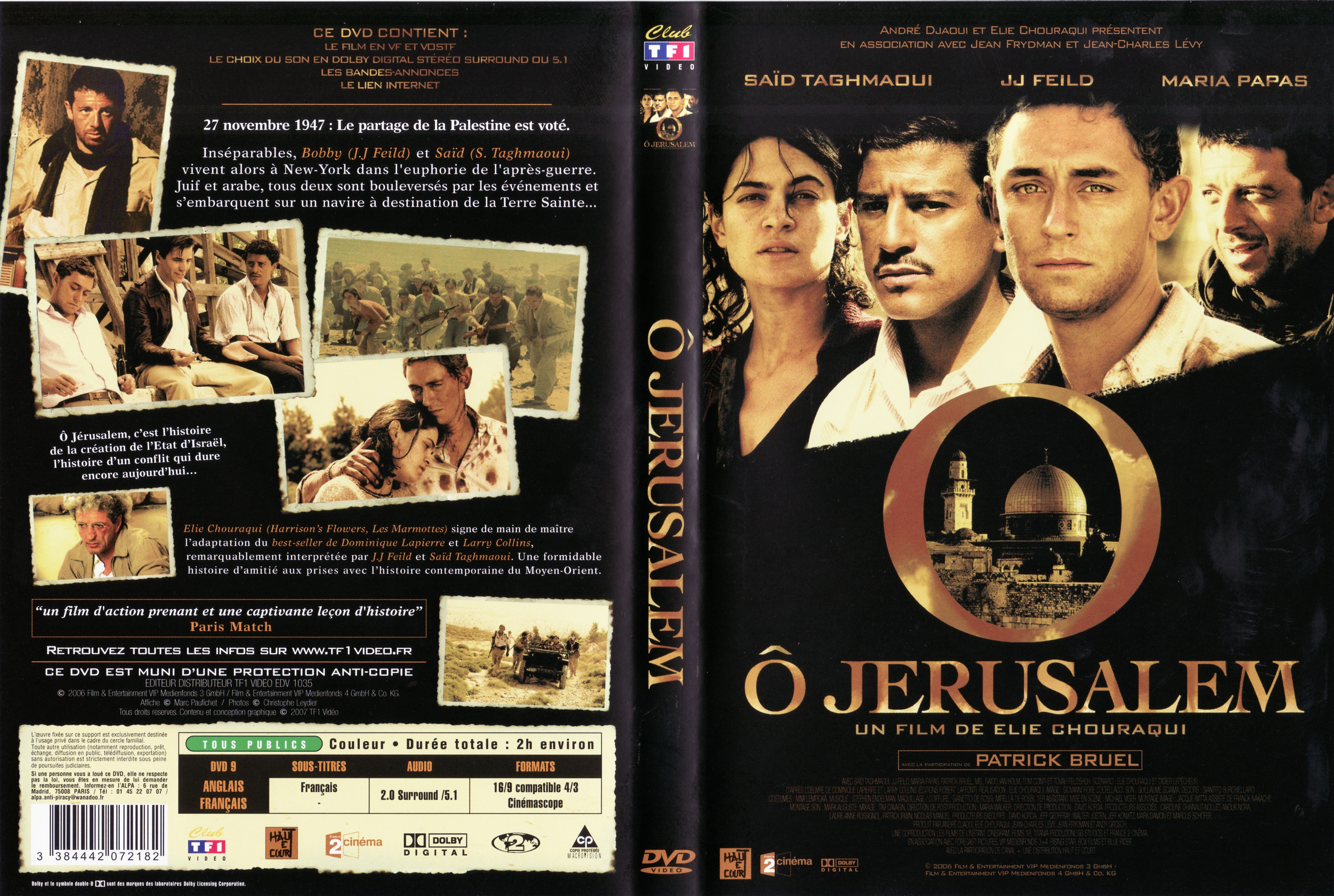 Jaquette DVD O Jerusalem
