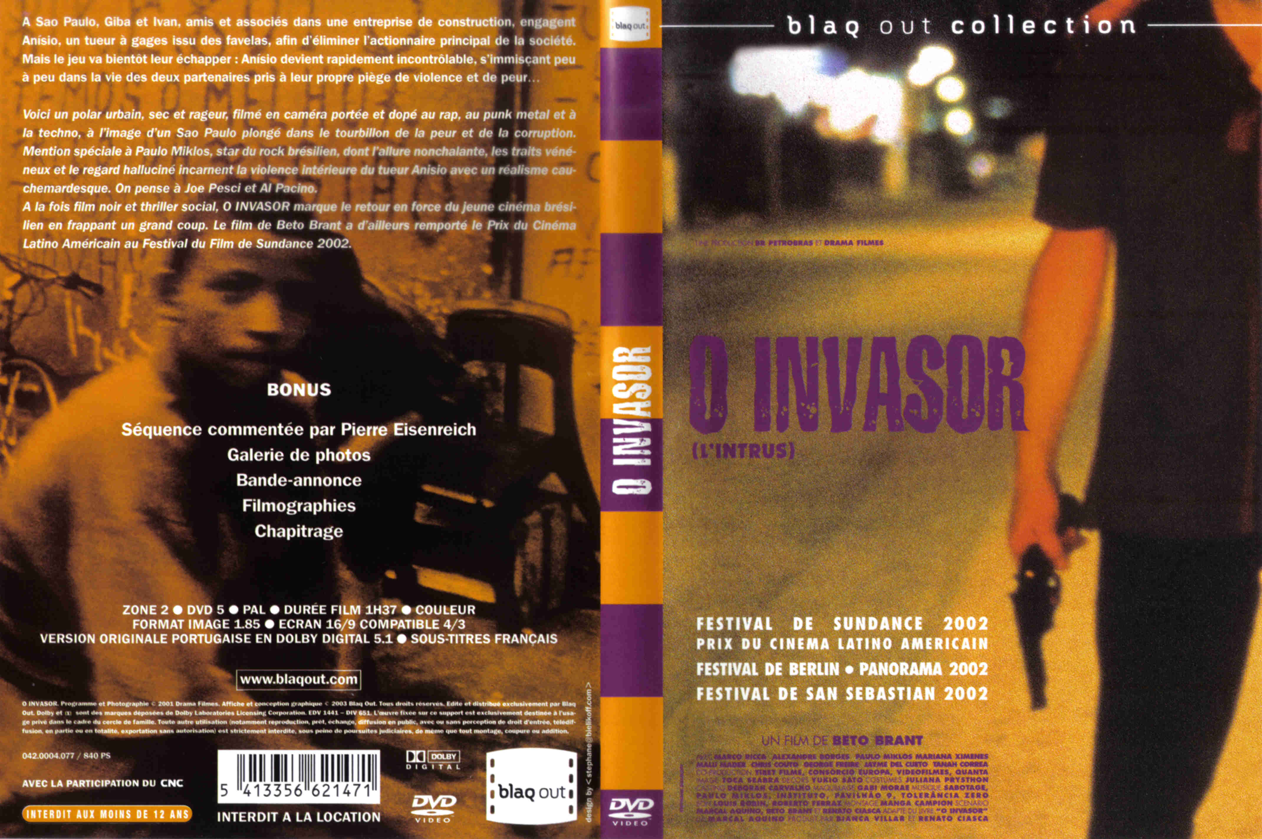 Jaquette DVD O invasor