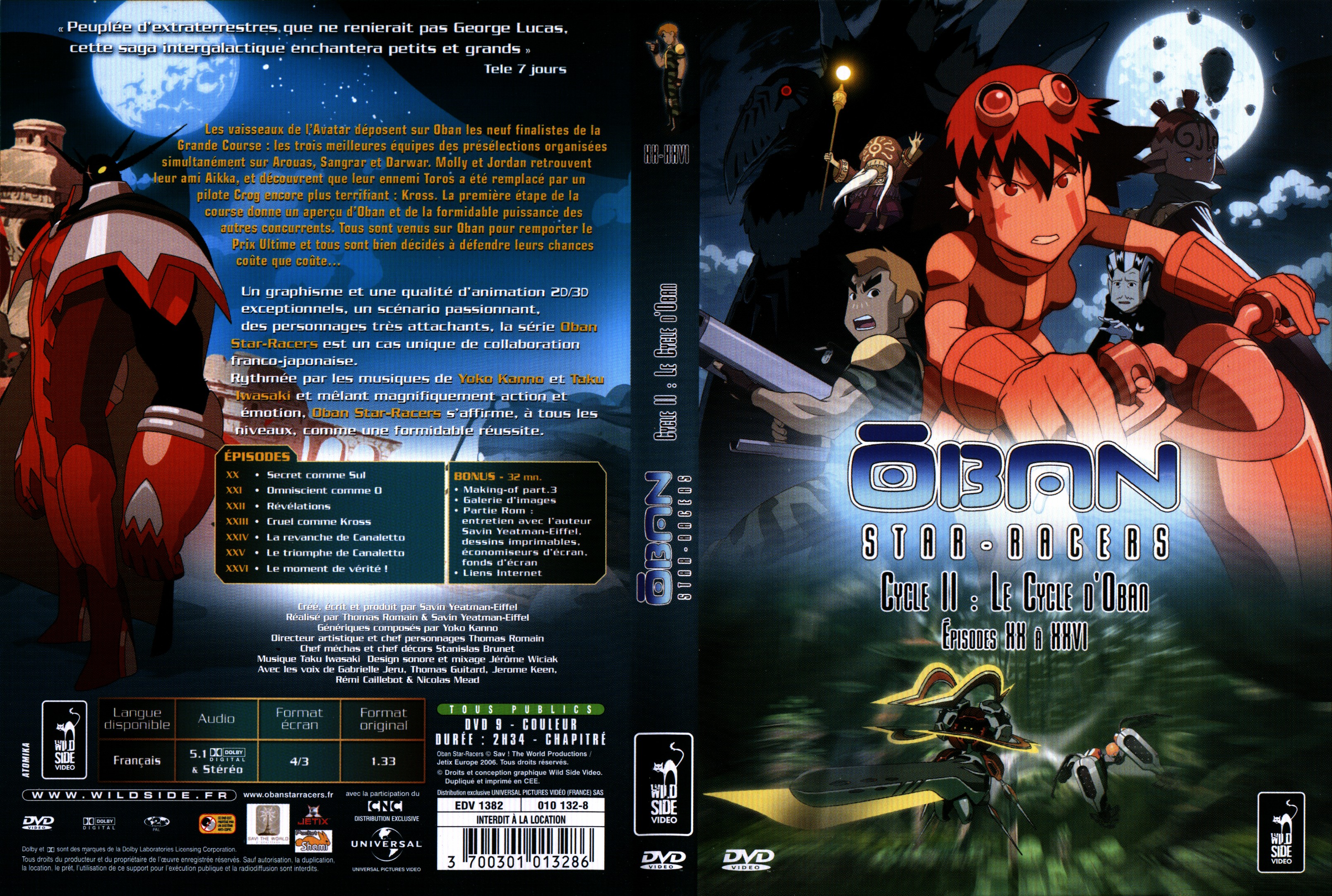 Jaquette DVD Oban star racers vol 4