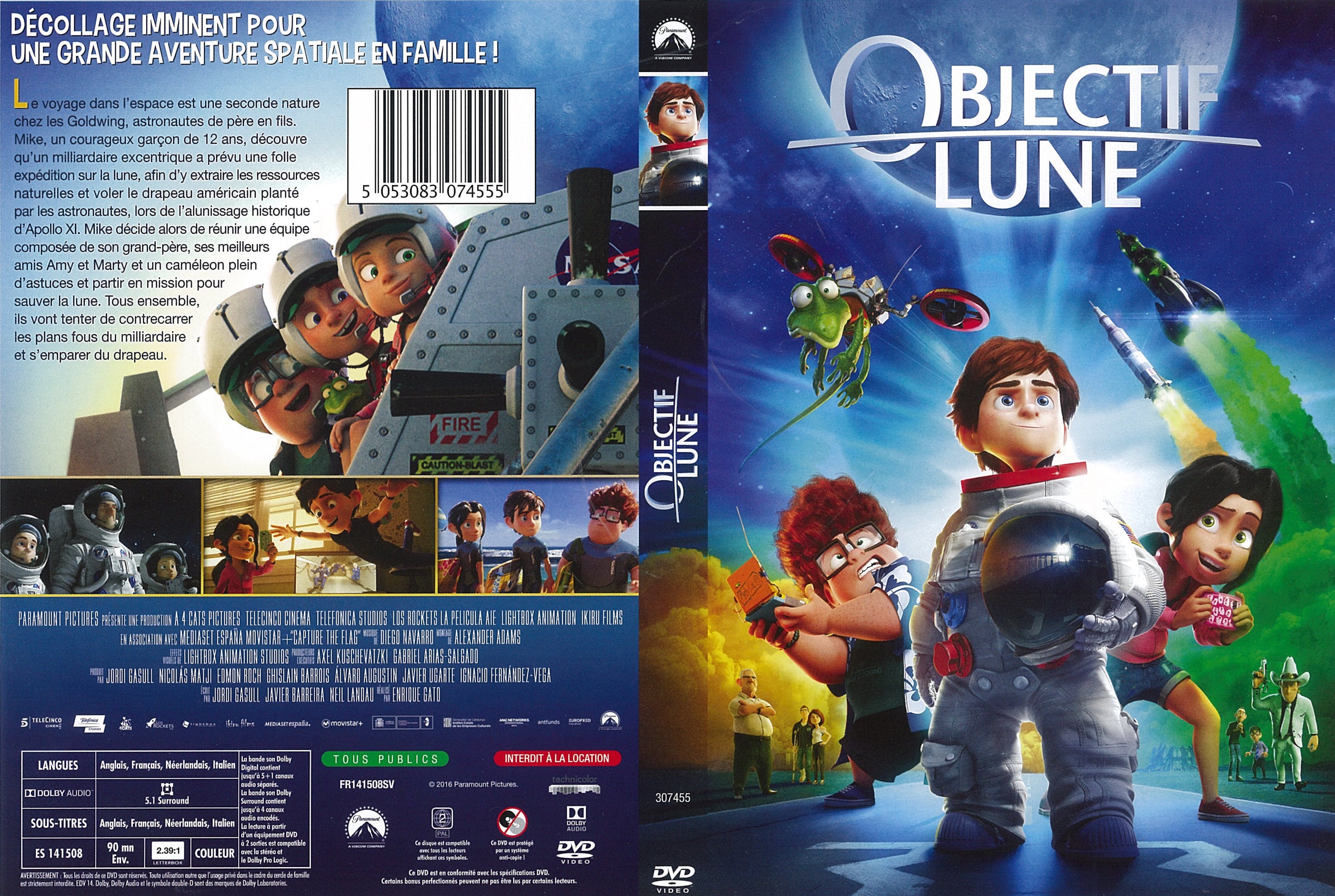 Jaquette DVD Objectif Lune