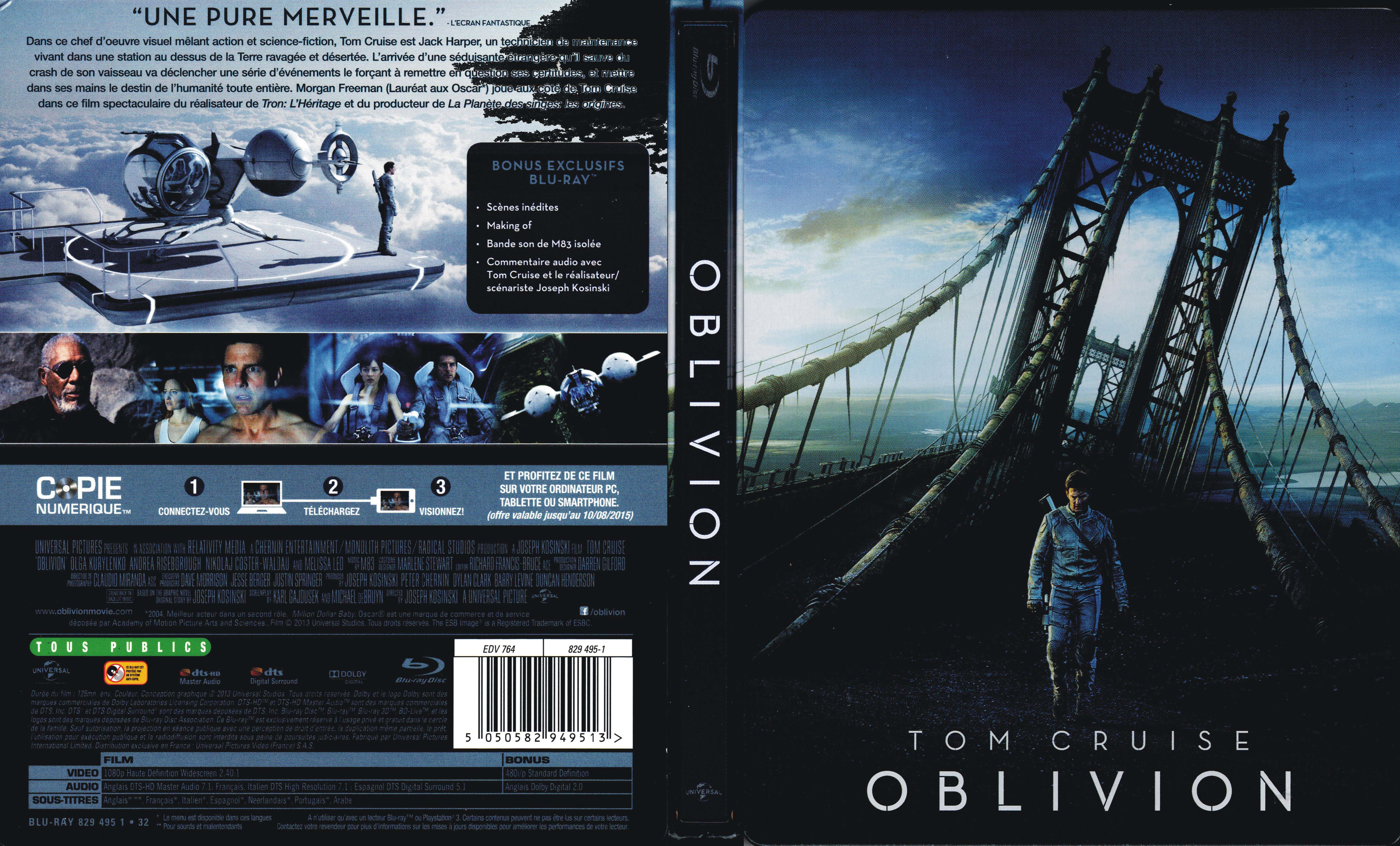 Jaquette DVD Oblivion (BLU-RAY) v4