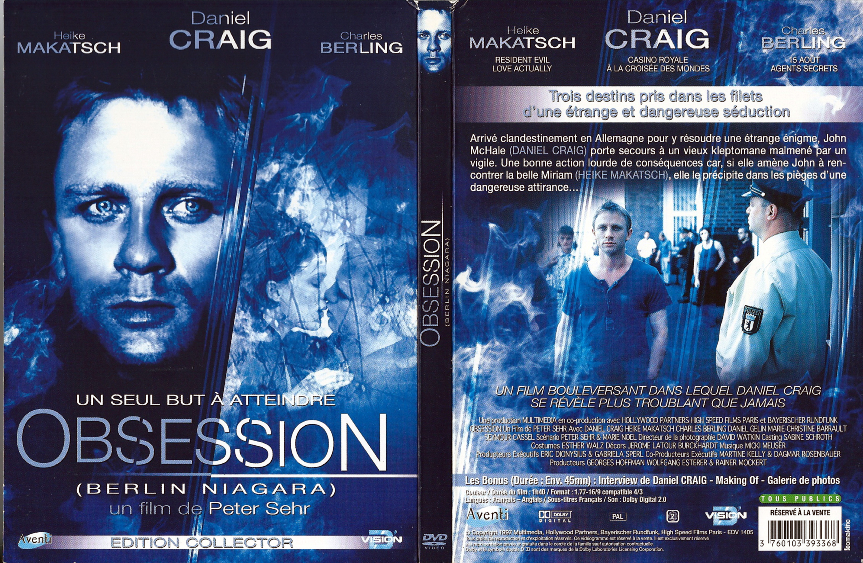 Jaquette DVD Obsession (Berlin Niagara)