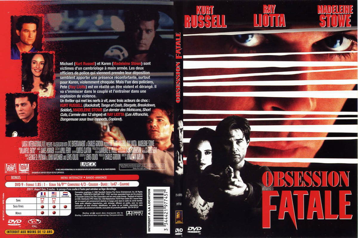 Jaquette DVD Obsession fatale - SLIM