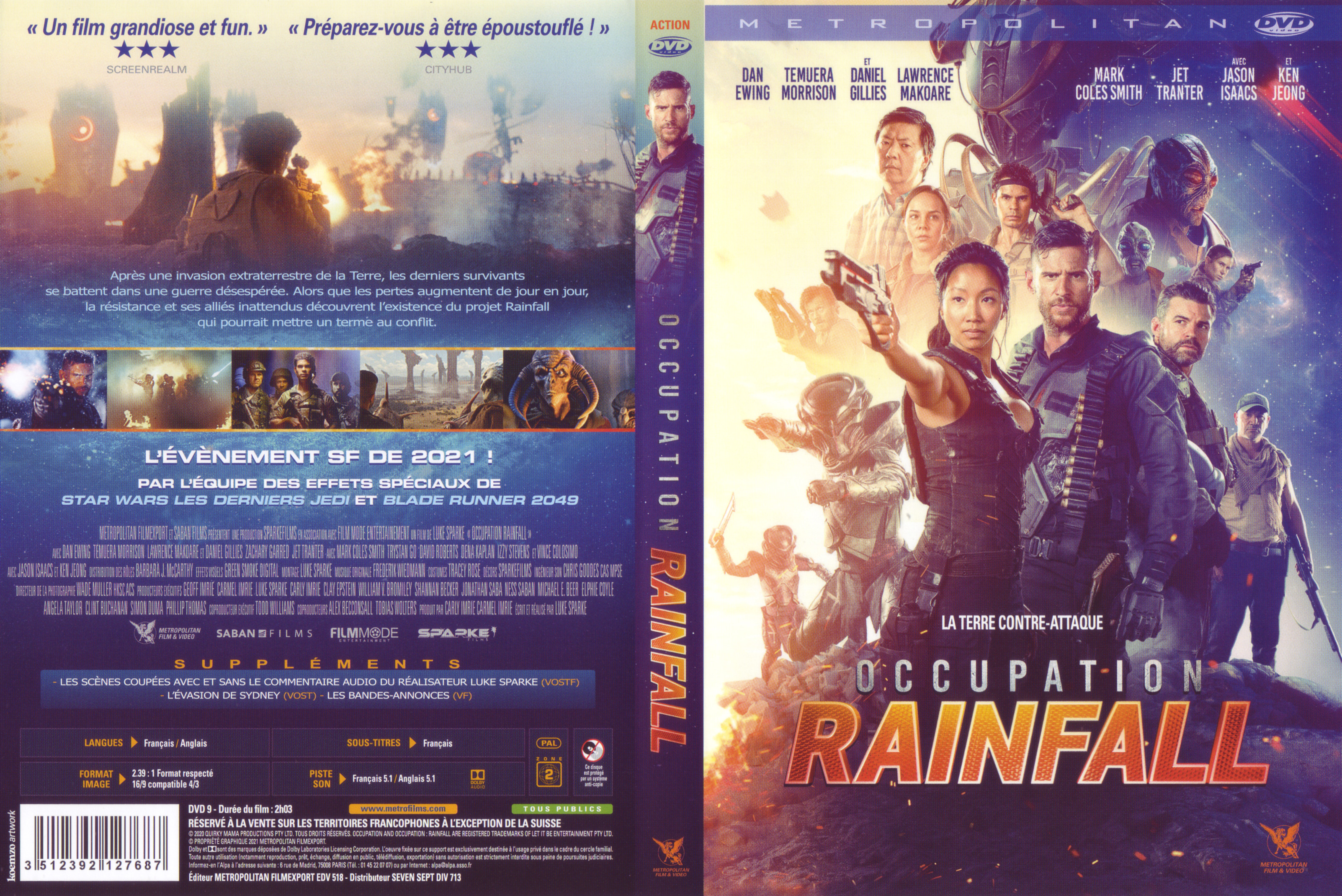 Jaquette DVD Occupation rainfall